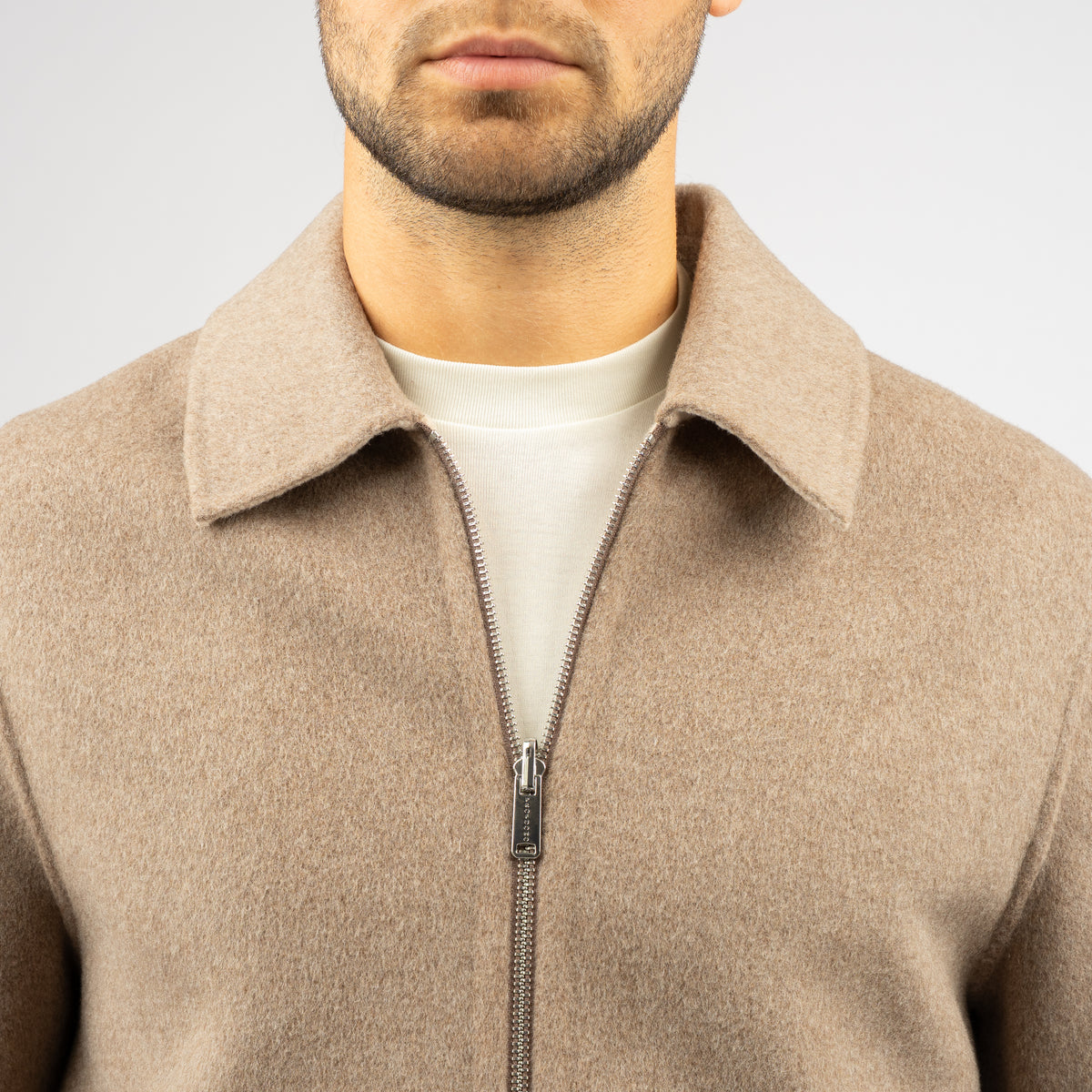 Profuomo Overshirt Bruin | Reversible Wool