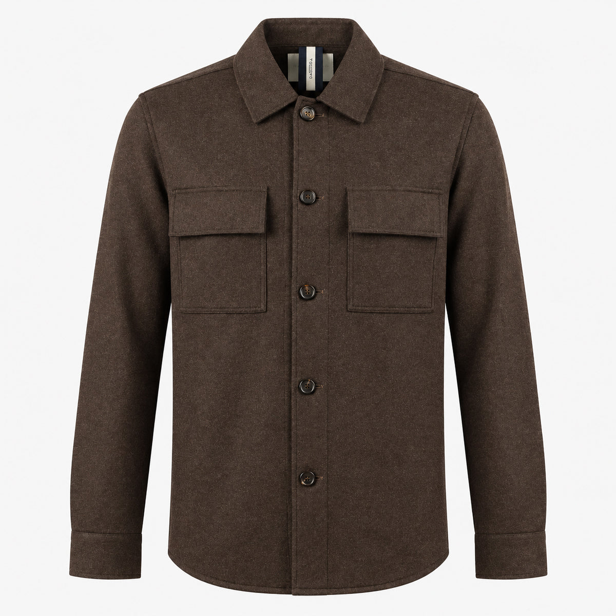 Profuomo Overshirt Bruin | Knitted