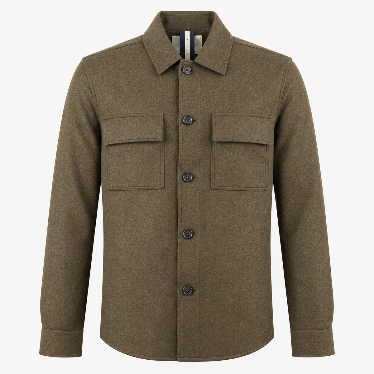 Profuomo Overshirt Groen | Knitted