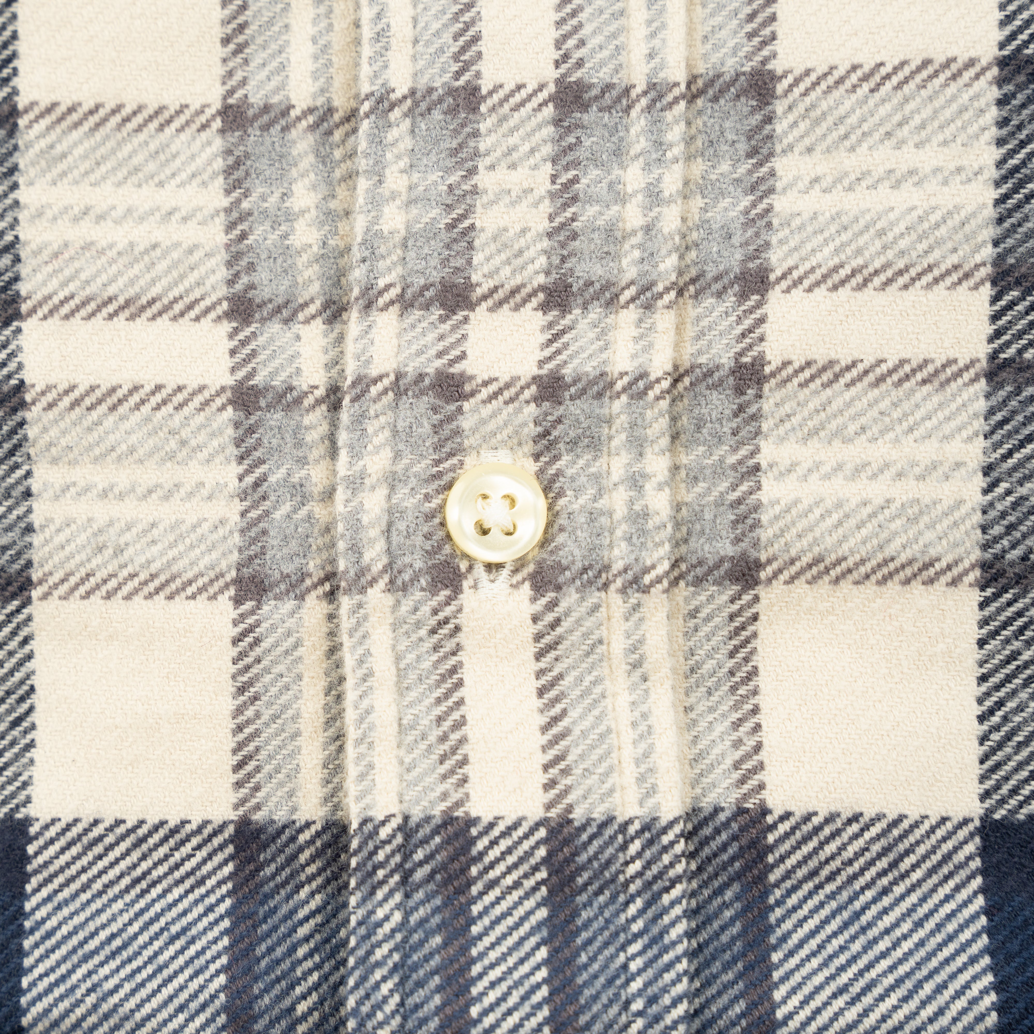 Ralph Lauren Overhemd Blauw / Crème Geruit | Custom Fit