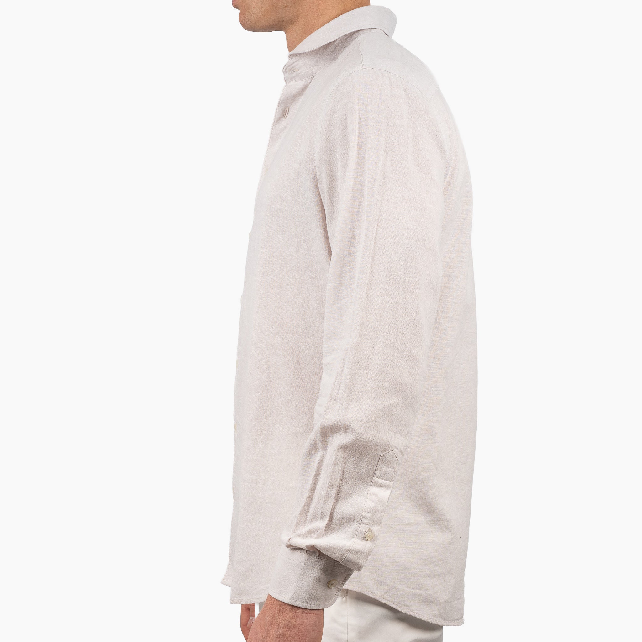 SEVEN DIALS Linnen Overhemd Beige | Jerred