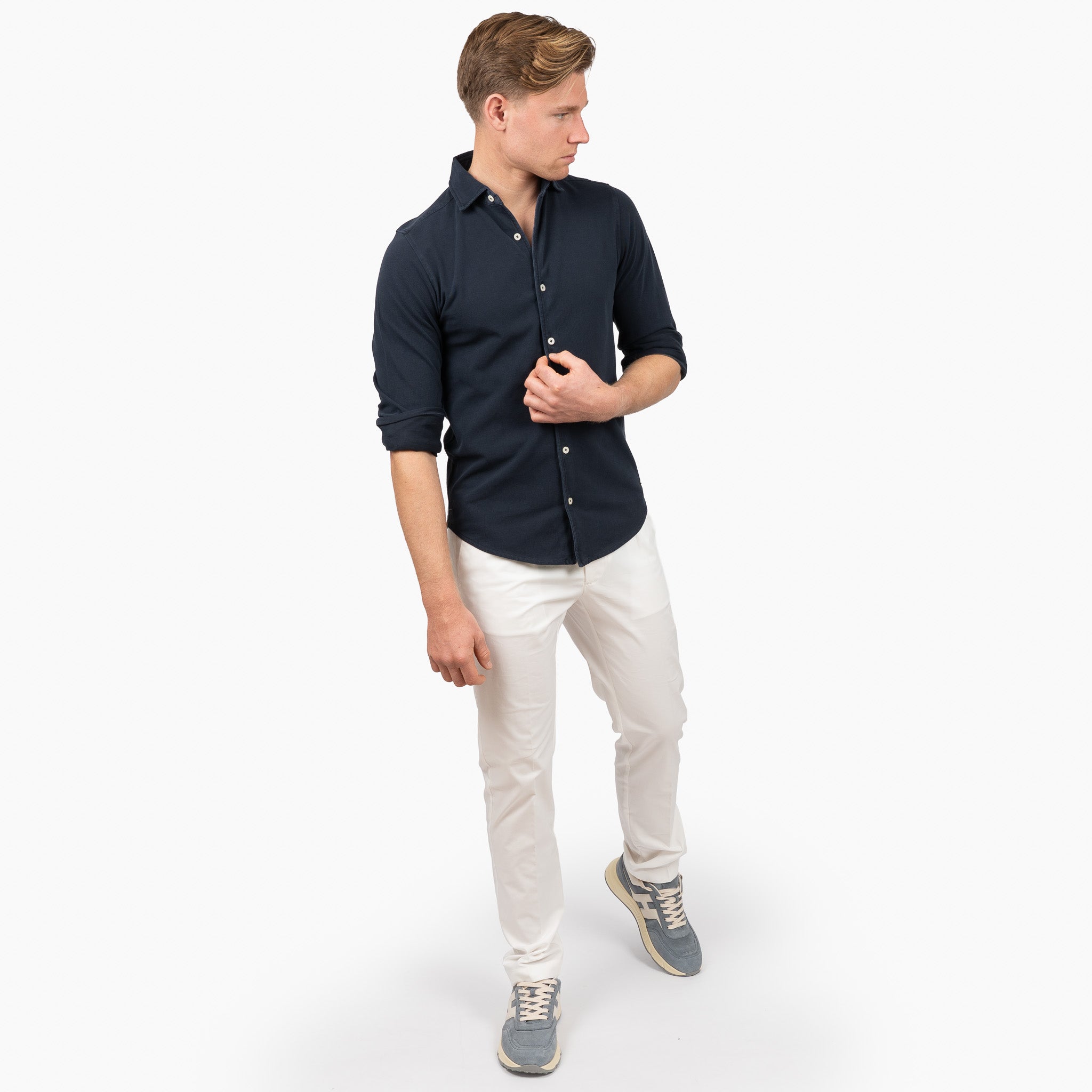 SEVEN DIALS Overhemd Donkerblauw | Caspian