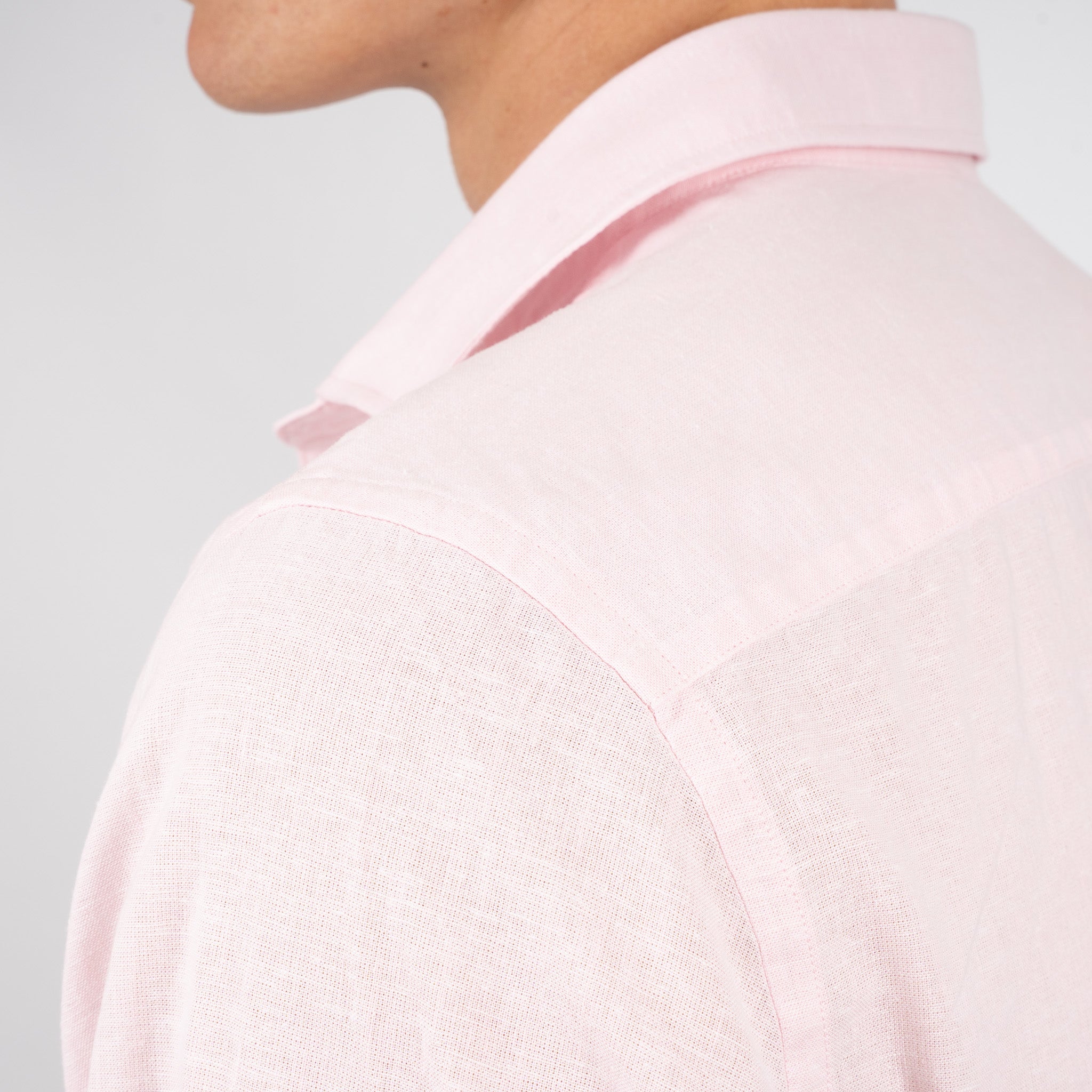 SEVEN DIALS Linnen Overhemd Roze | Jerred