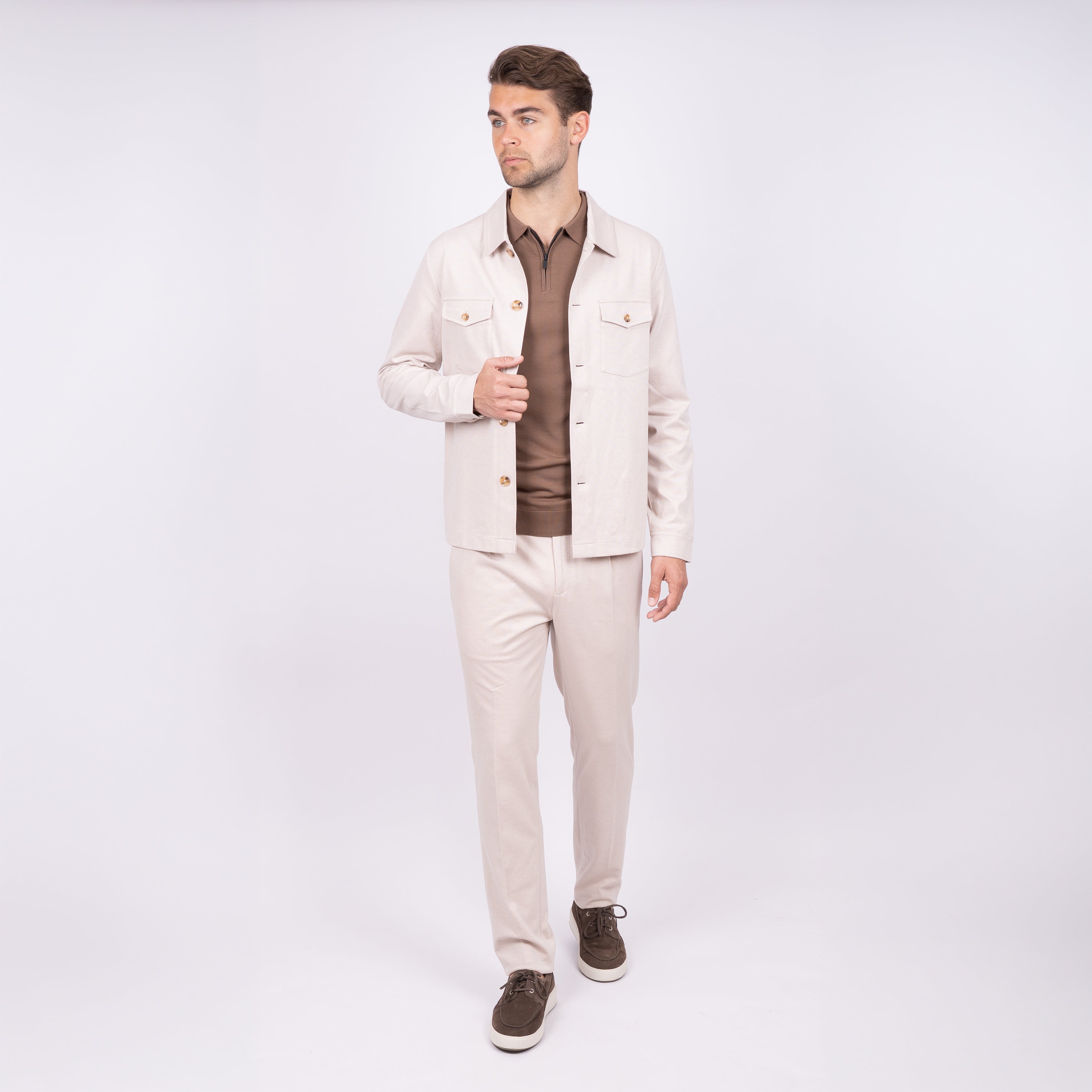 SEVEN DIALS Overshirt Beige | Ardwolf