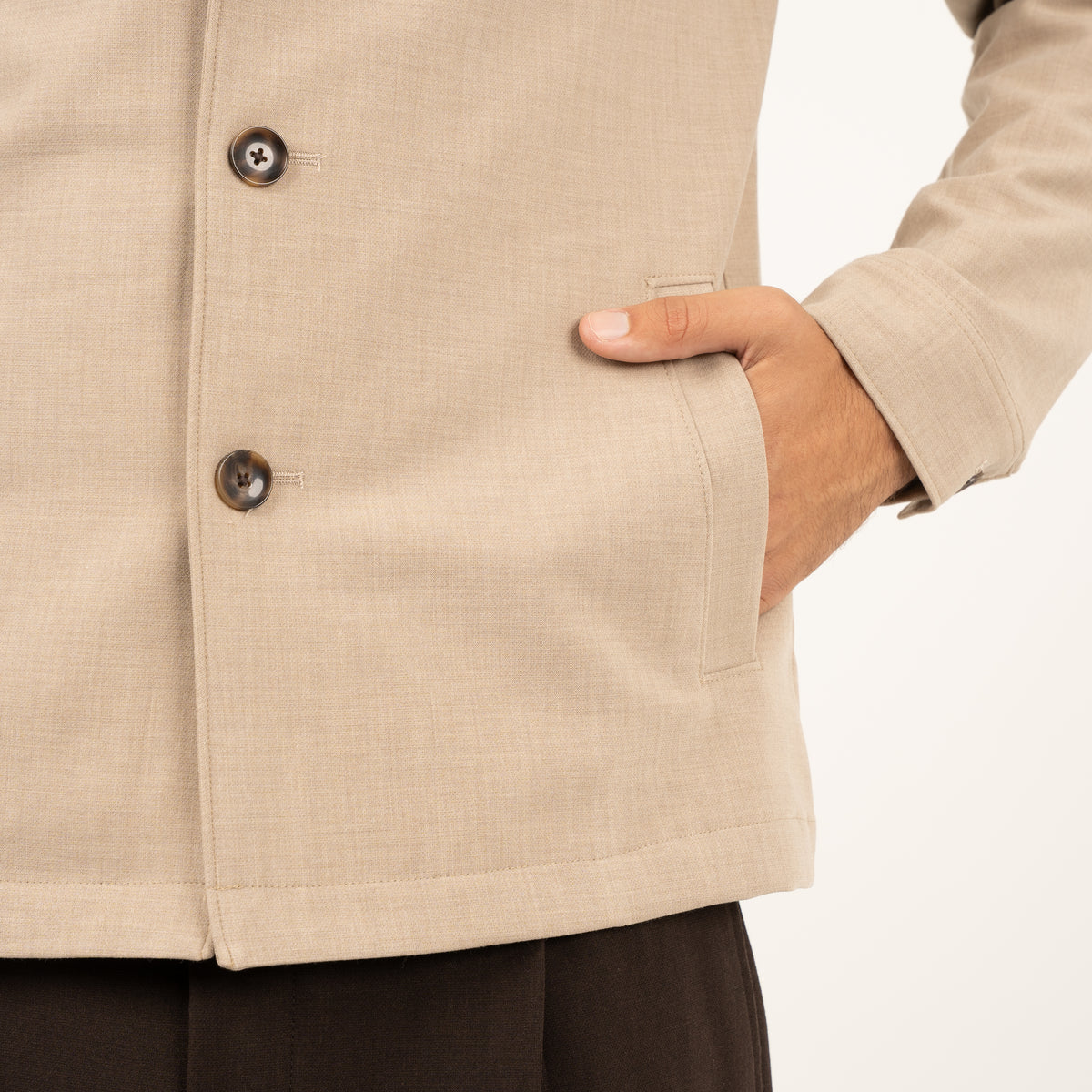 SEVEN DIALS Overshirt Beige | Ronan