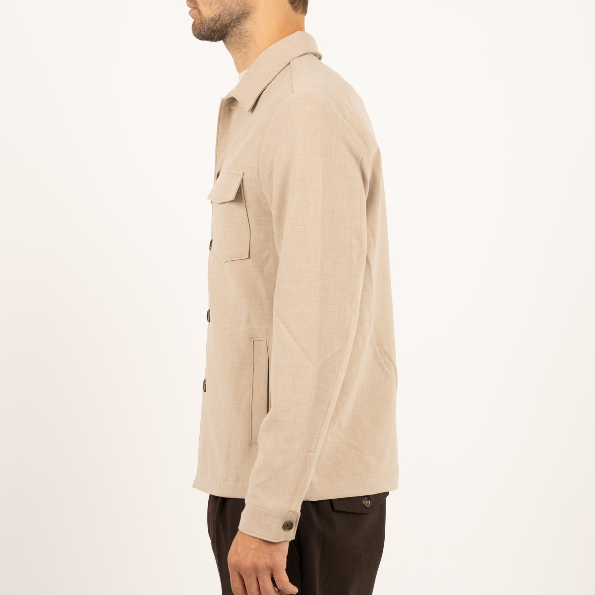 SEVEN DIALS Overshirt Beige | Ronan