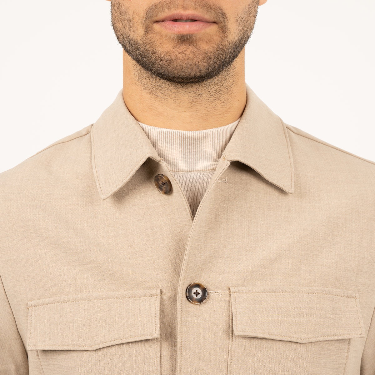 SEVEN DIALS Overshirt Beige | Ronan