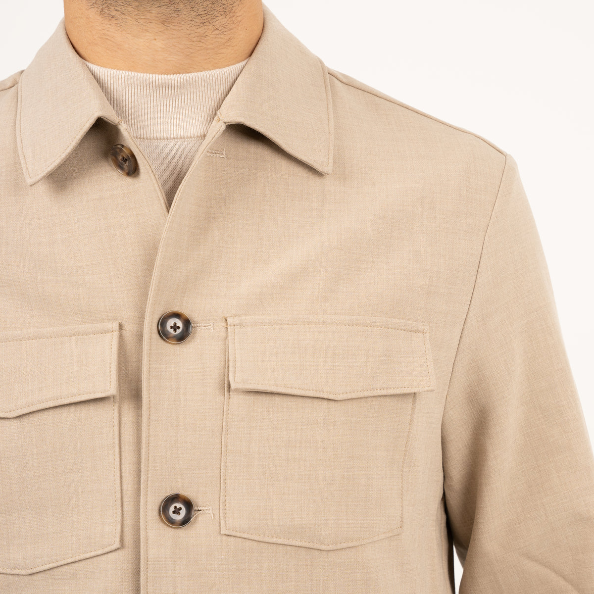 SEVEN DIALS Overshirt Beige | Ronan