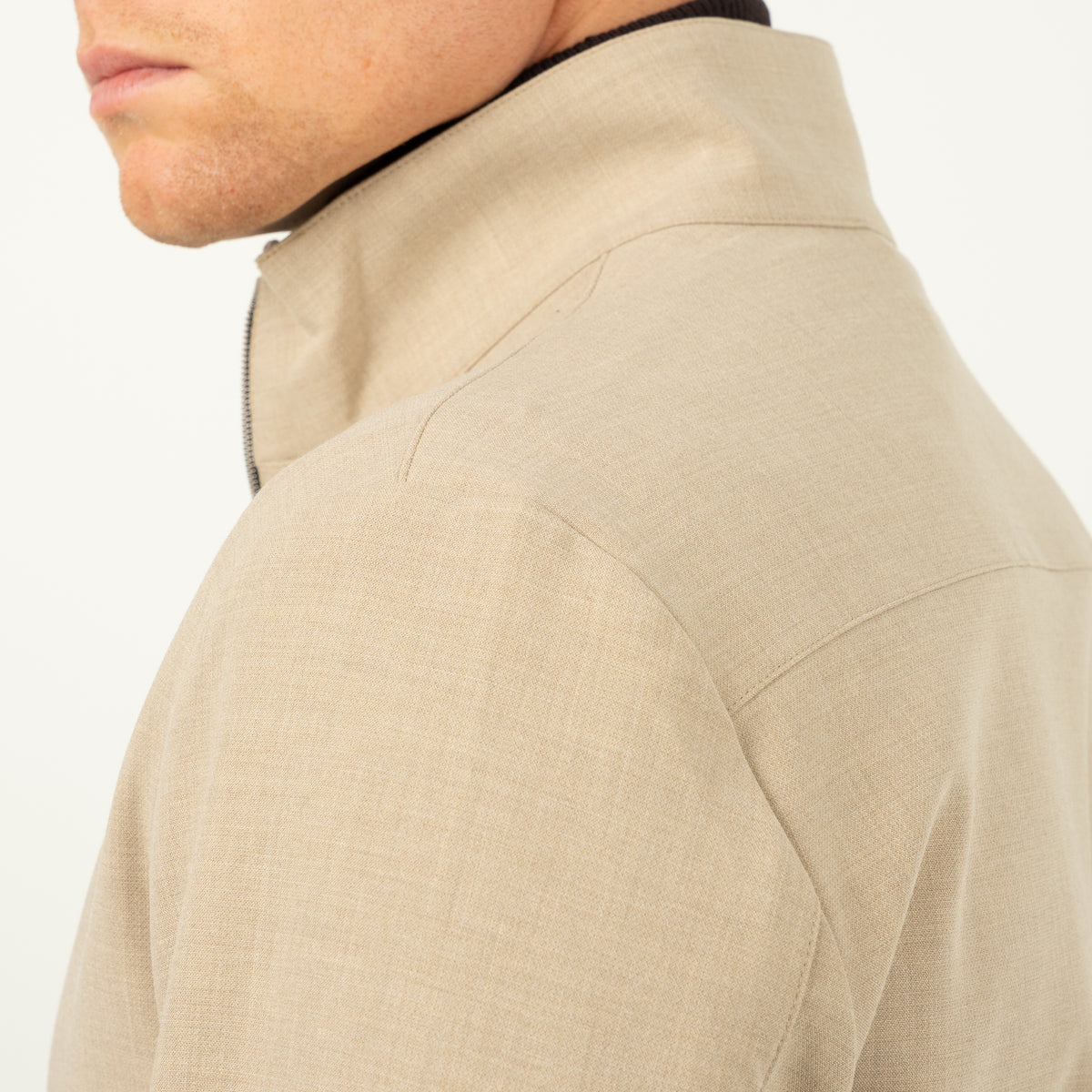 SEVEN DIALS Overshirt met Rits Beige | Medan