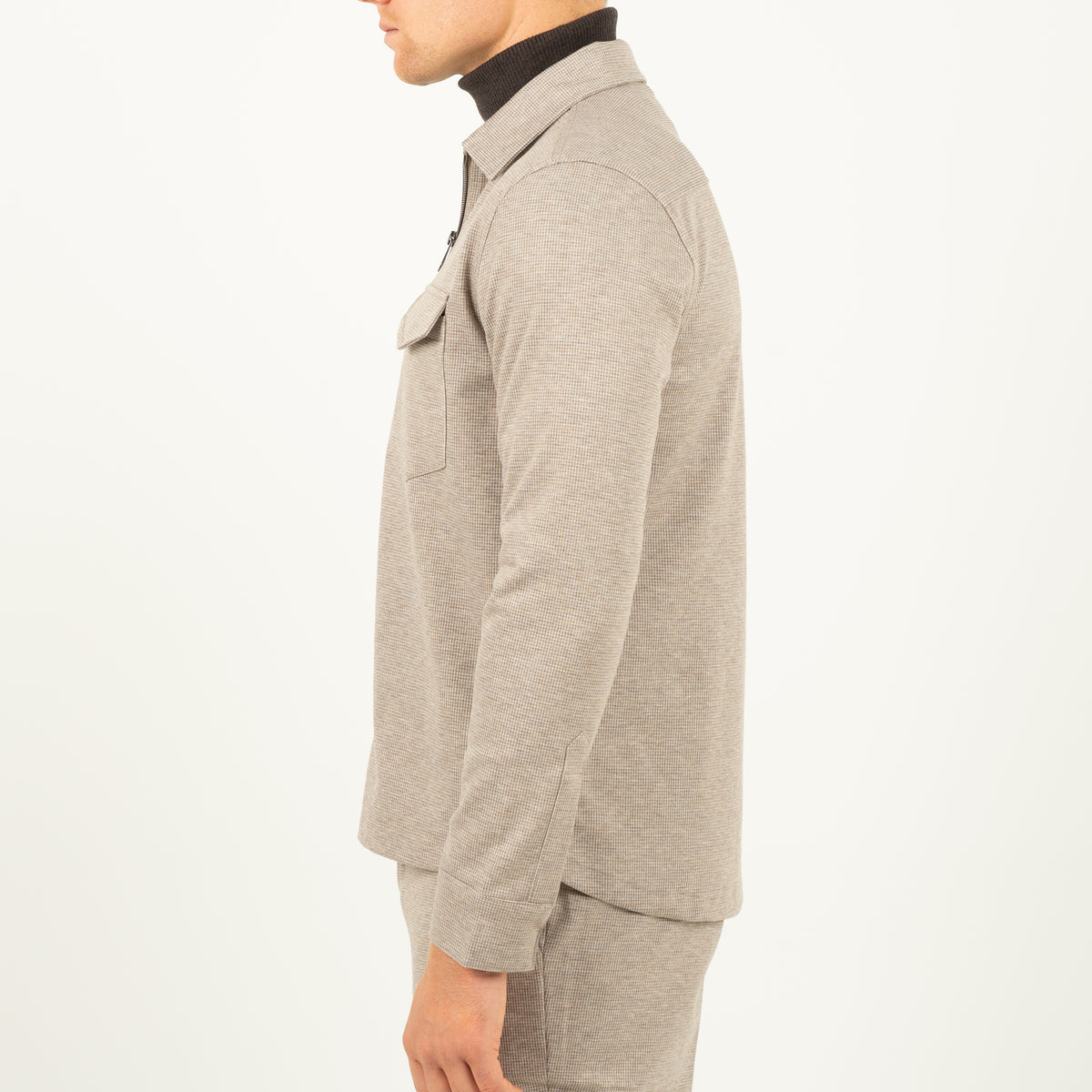 SEVEN DIALS Overshirt met Rits Beige | Amman