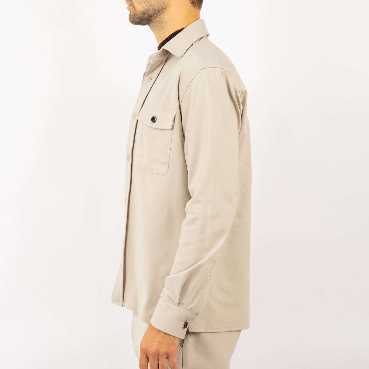 Genti Overshirt Beige | Midtown Dynamic