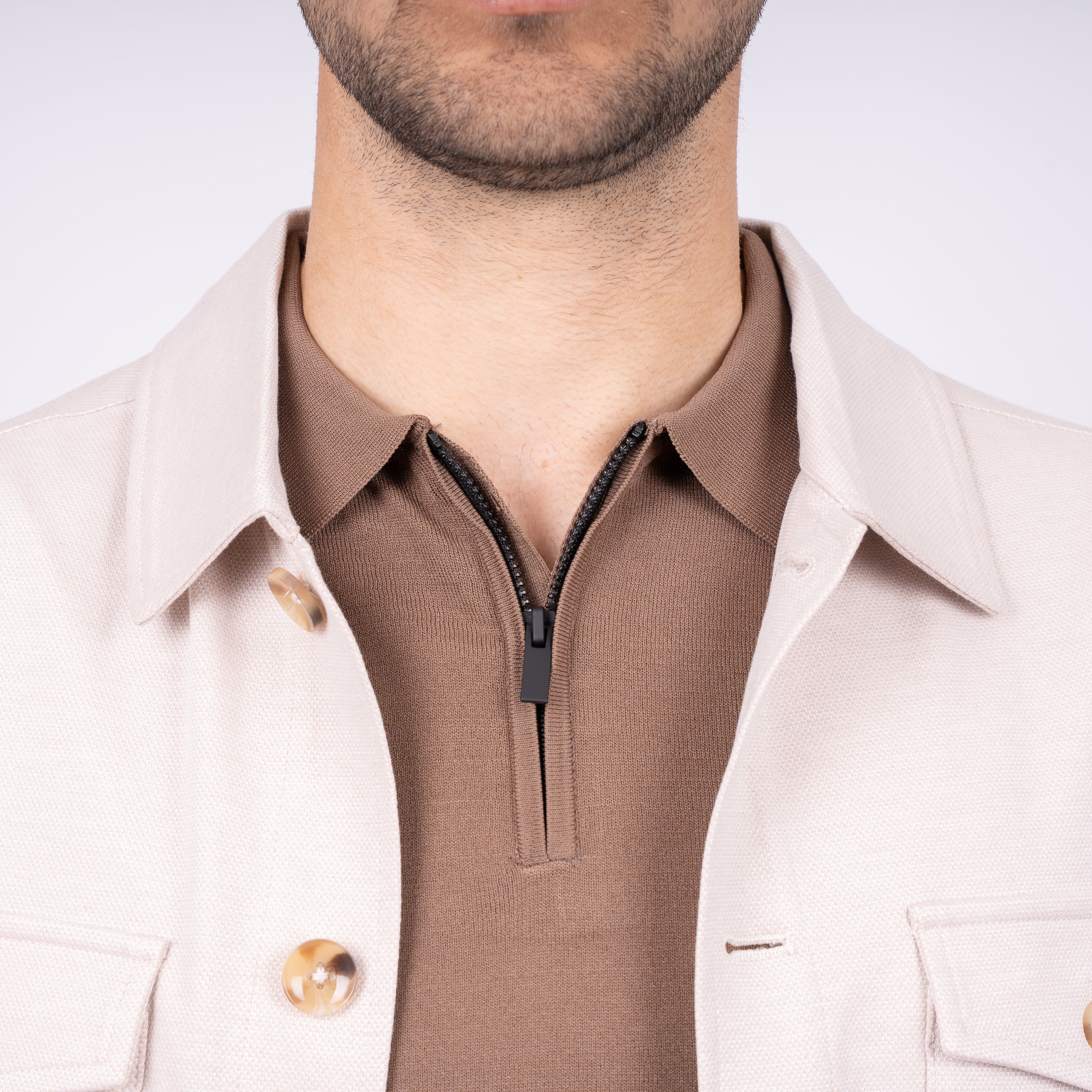 SEVEN DIALS Overshirt Beige | Ardwolf