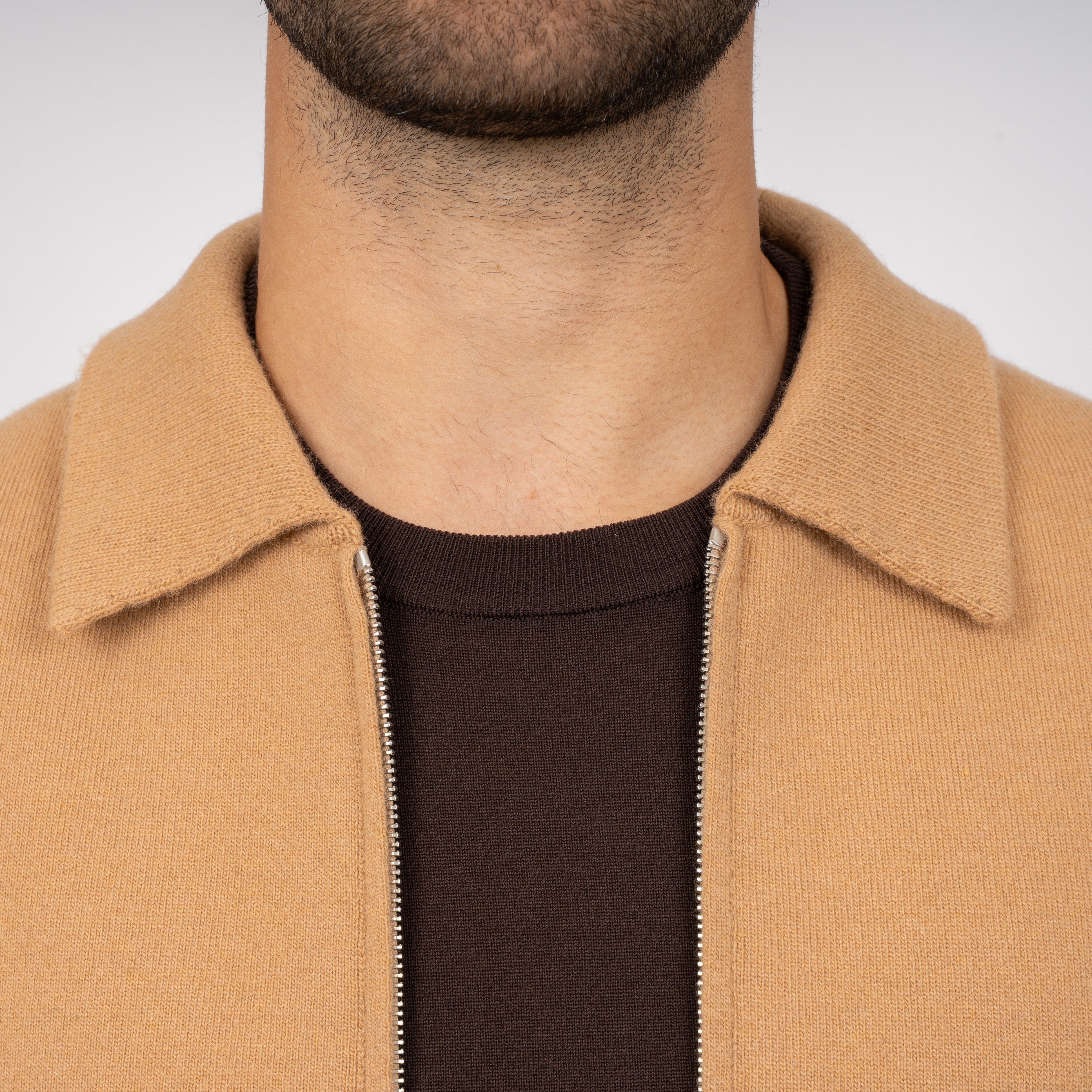Lardini Gebreid Vest Camel