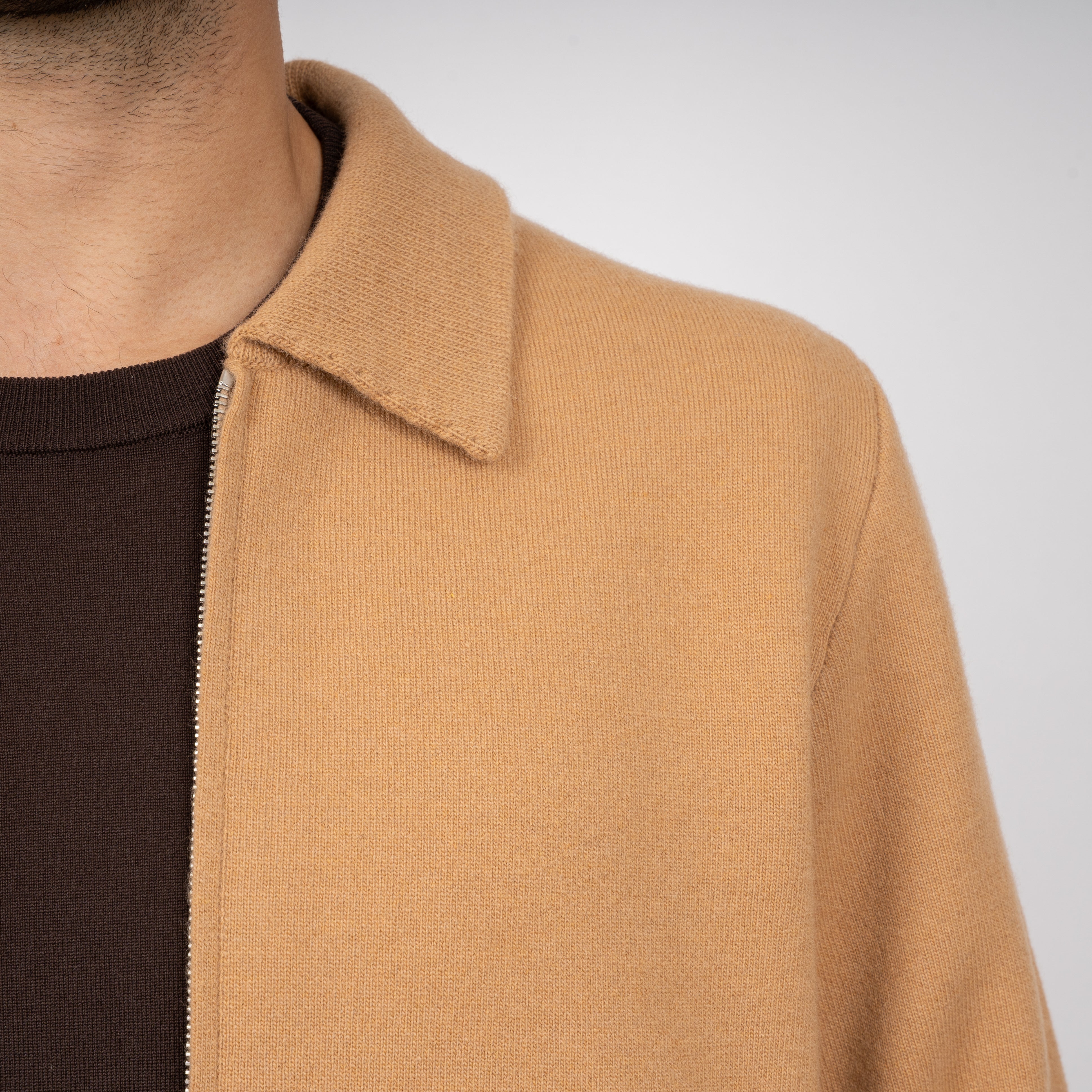 Lardini Gebreid Vest Camel