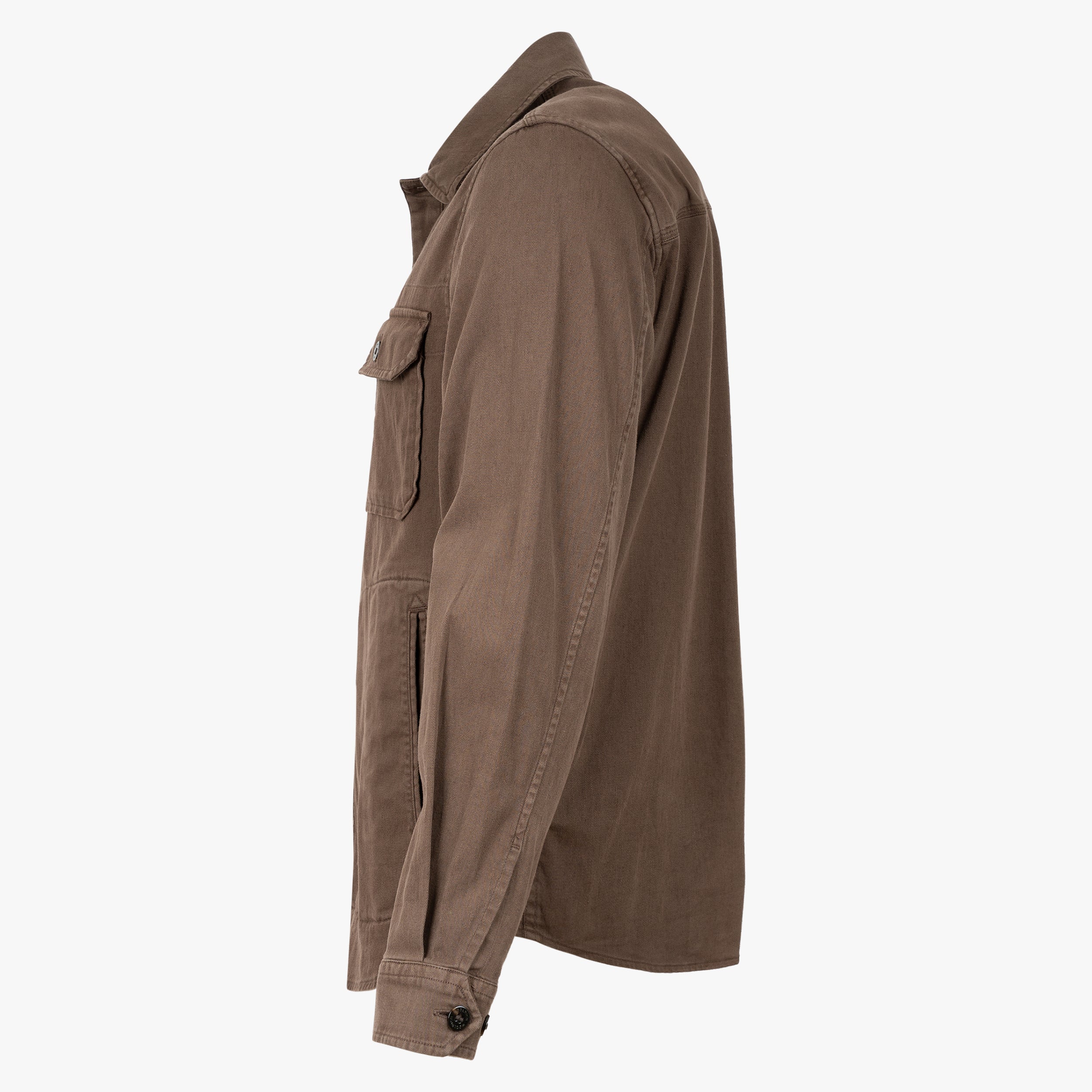 Woolrich Overshirt Bruin  | Linnen Safari