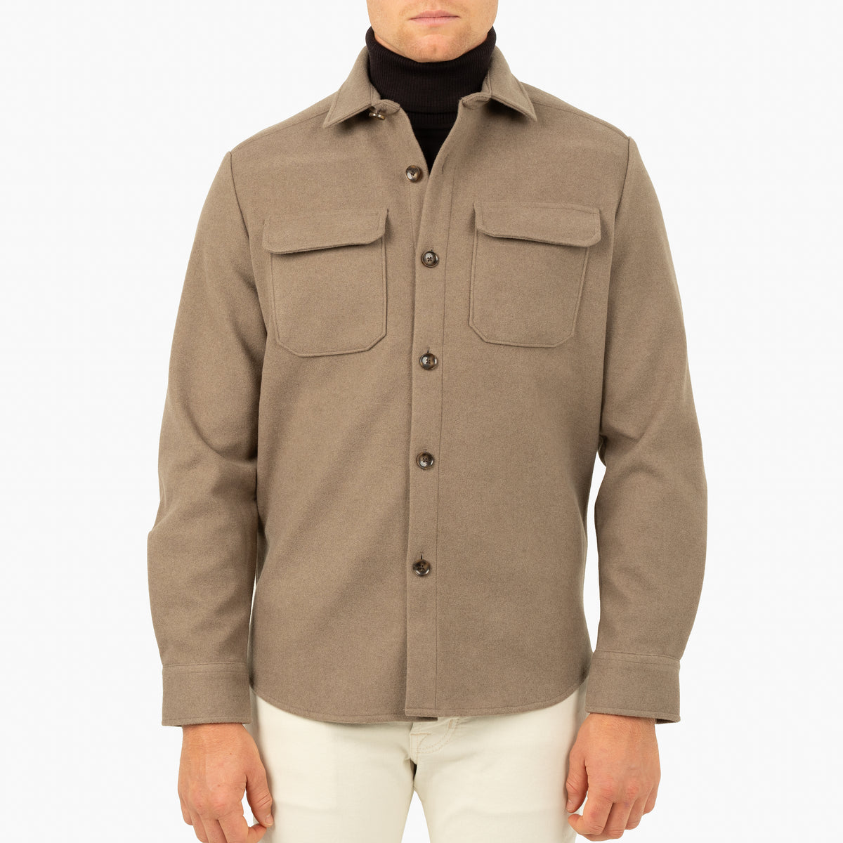 SEVEN DIALS Overshirt Taupe | Kunming
