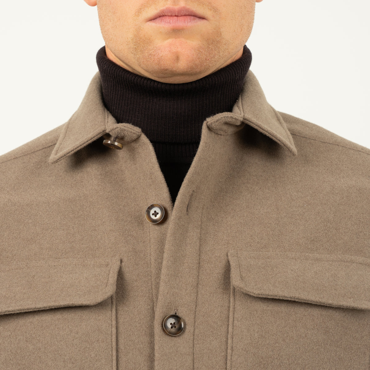 SEVEN DIALS Overshirt Taupe | Kunming