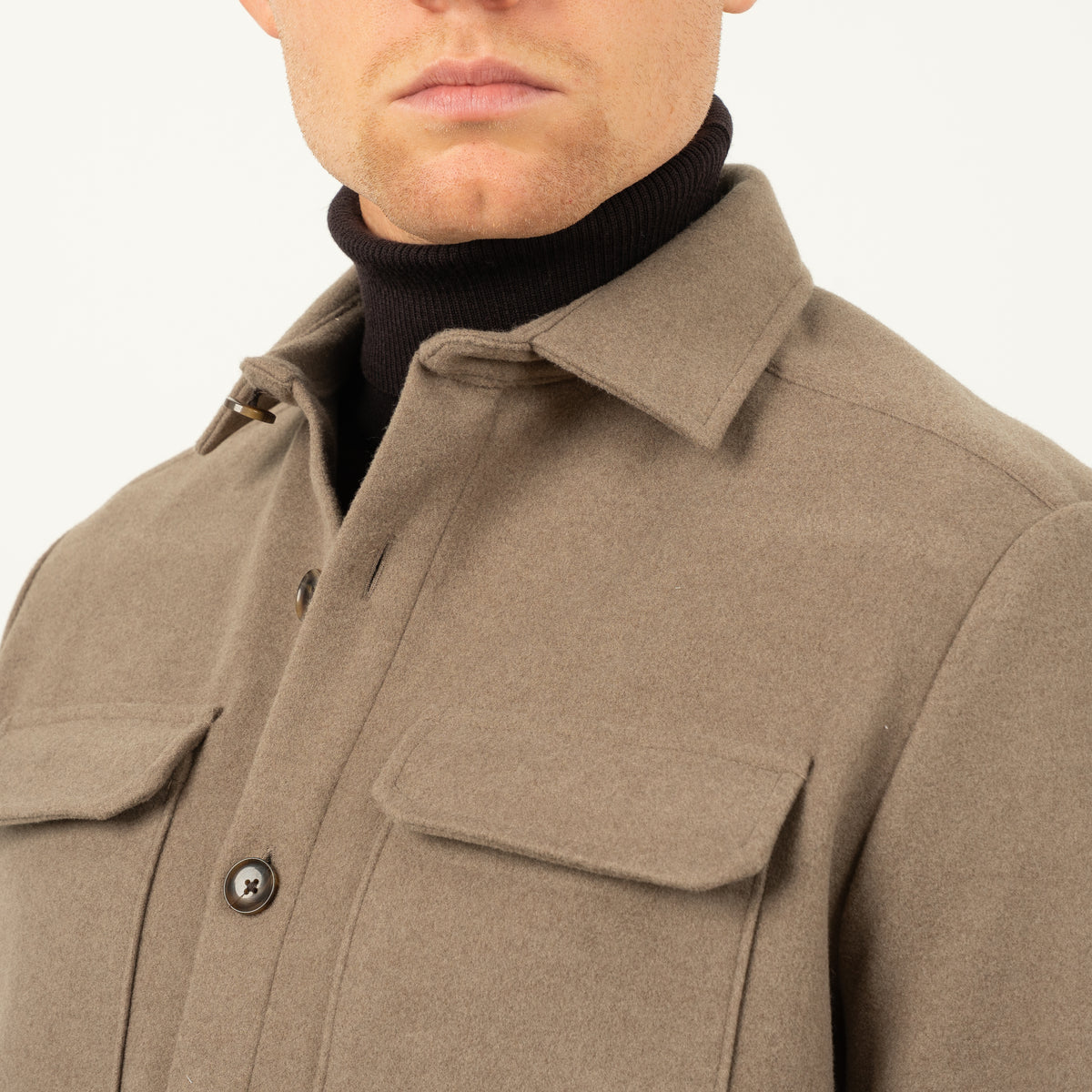 SEVEN DIALS Overshirt Taupe | Kunming