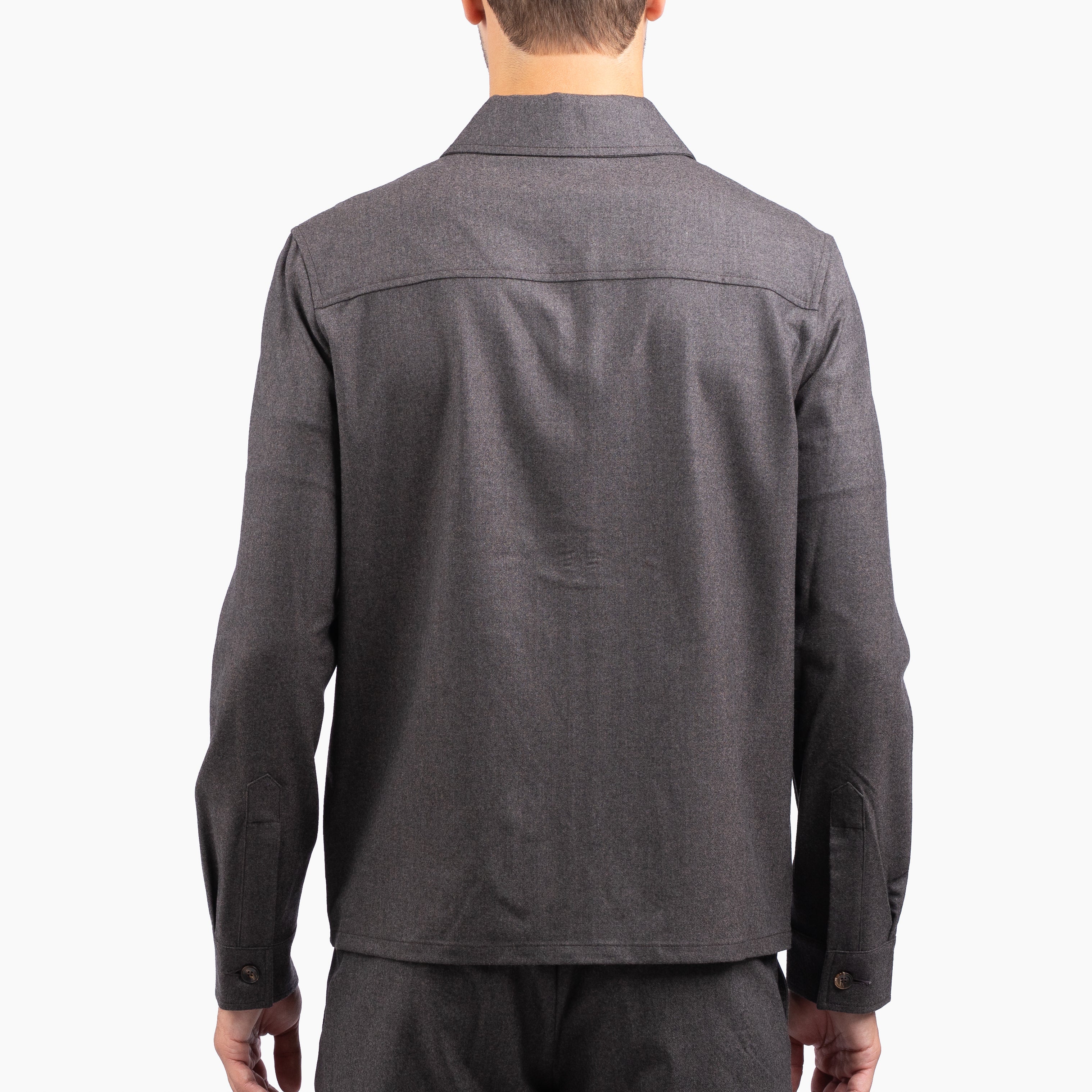 Marco Pescarolo Overshirt Bruin | Urus Cashmere