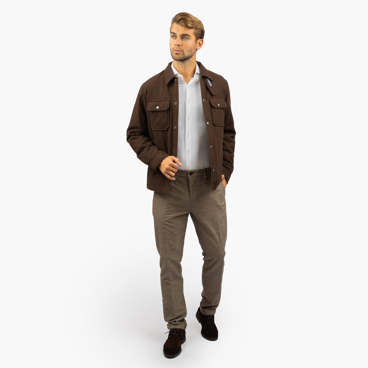 Woolrich Overshirt Jack Bruin | Alaskan