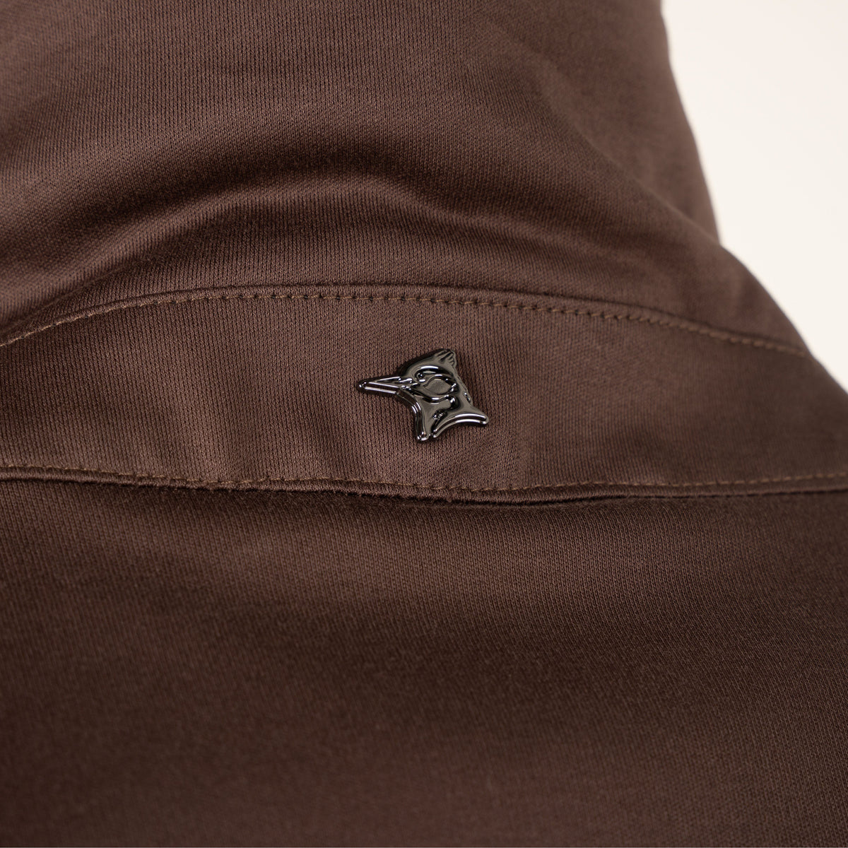Valenza Overshirt met Rits Bruin | Interlock Supima