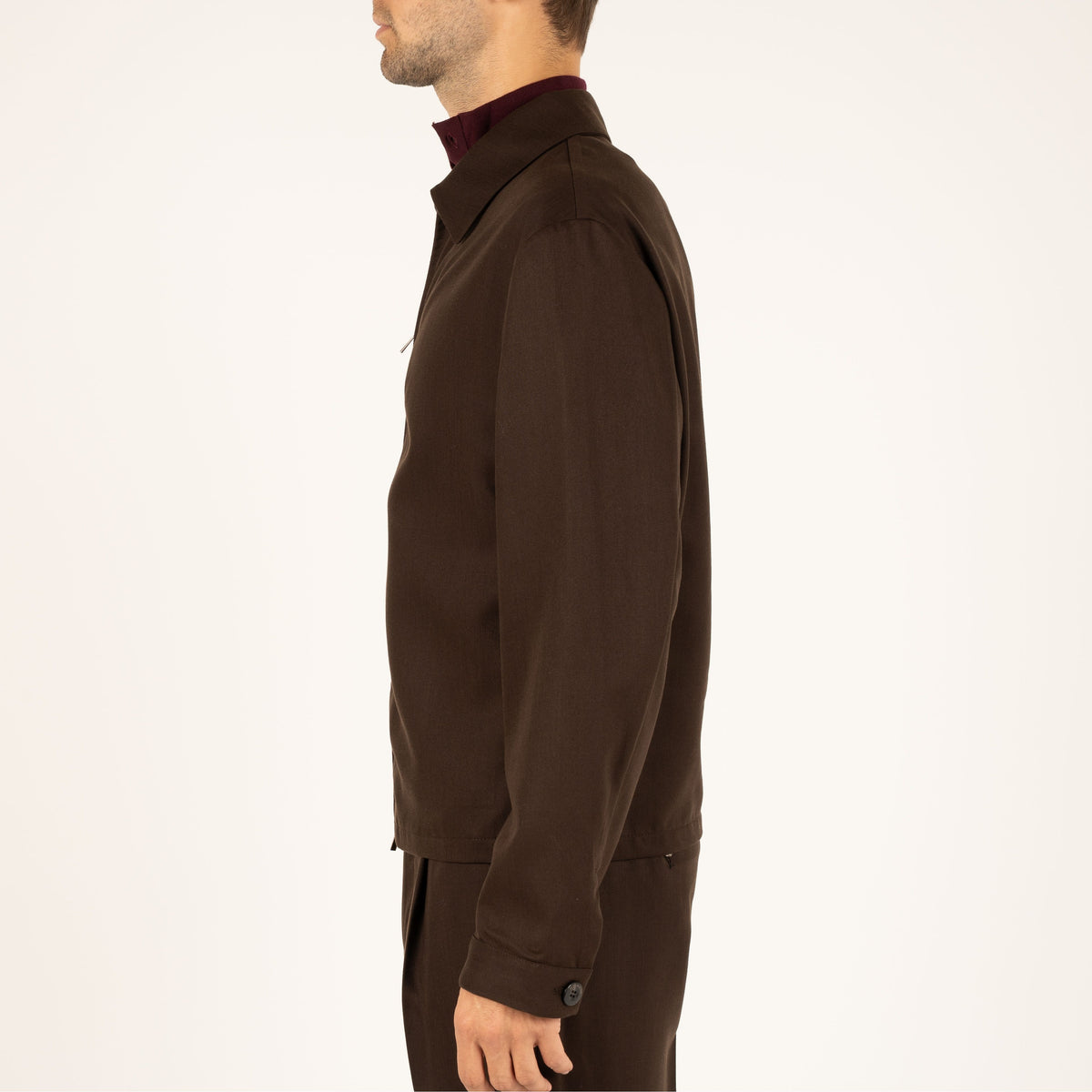 Berwich Overshirt met Rits Bruin | J-Easy
