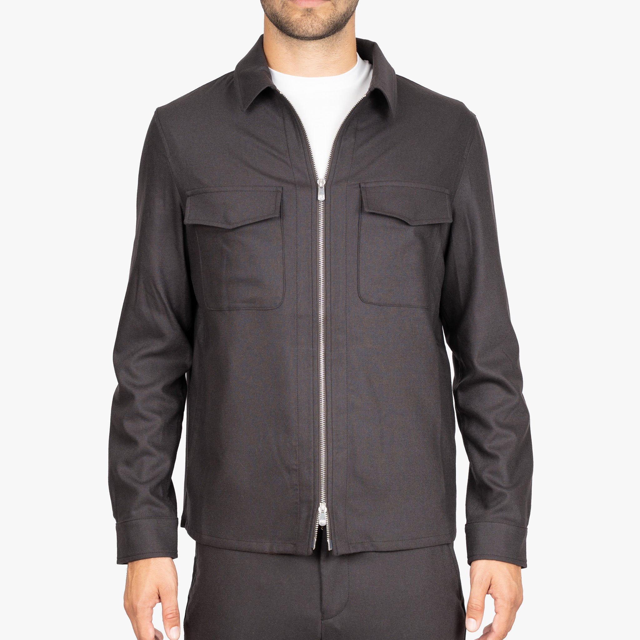 Meiruu Marco Pescarolo Urus Overshirt Bruin | Gentlemen Mode