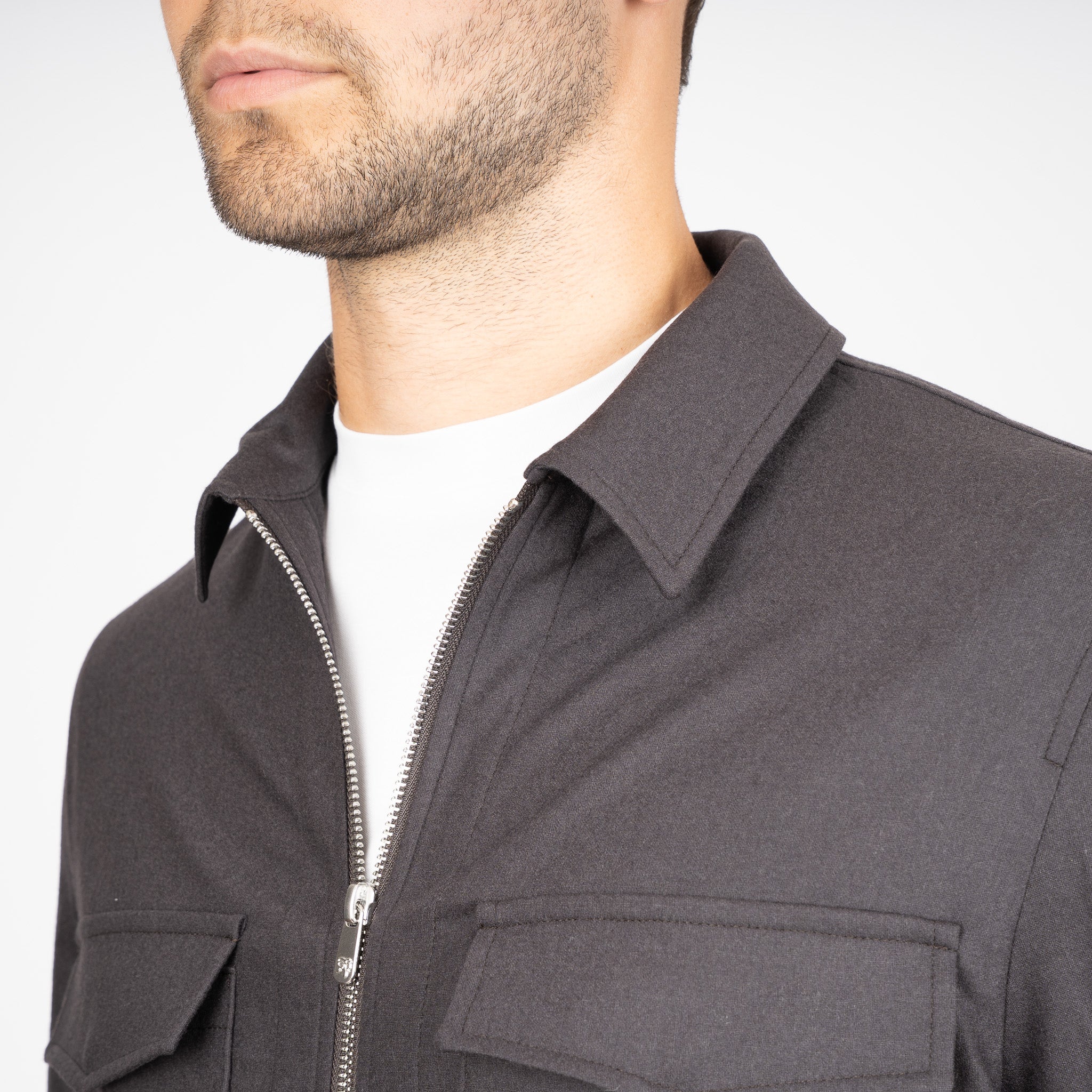 Marco Pescarolo Overshirt Bruin | Urus