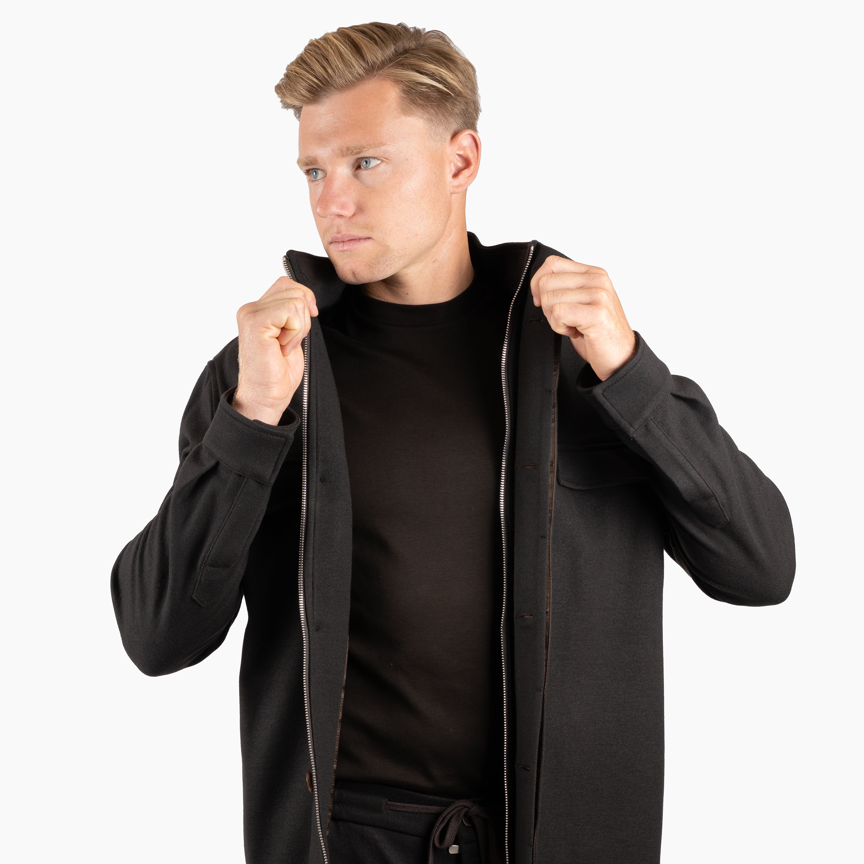 Marco Pescarolo Overshirt Bruin | Titan