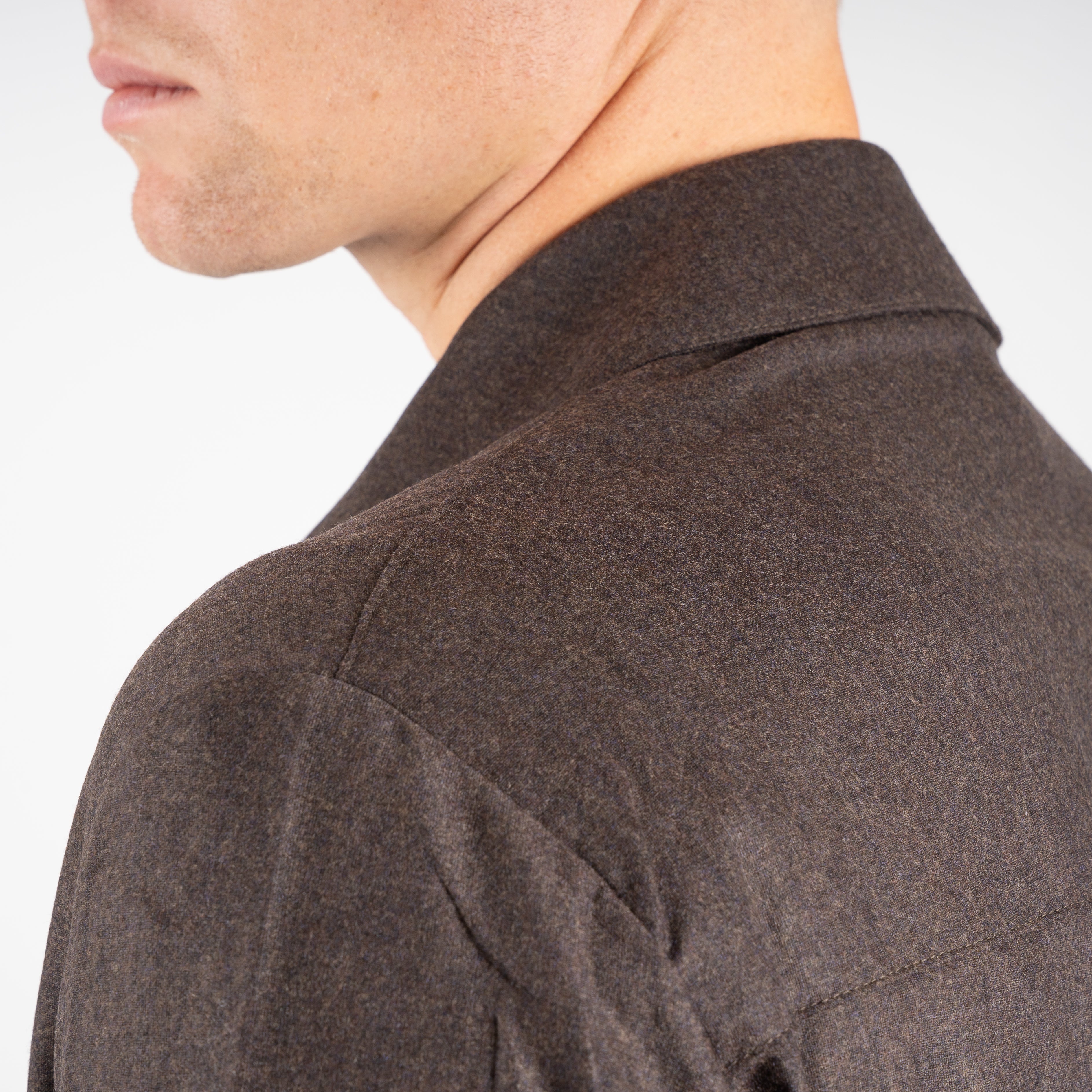 Marco Pescarolo Overshirt Bruin | Ventidu