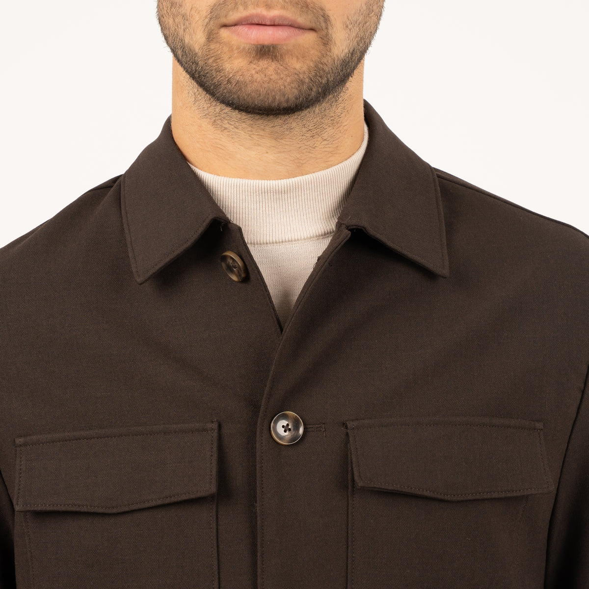 SEVEN DIALS Overshirt Bruin | Ronan