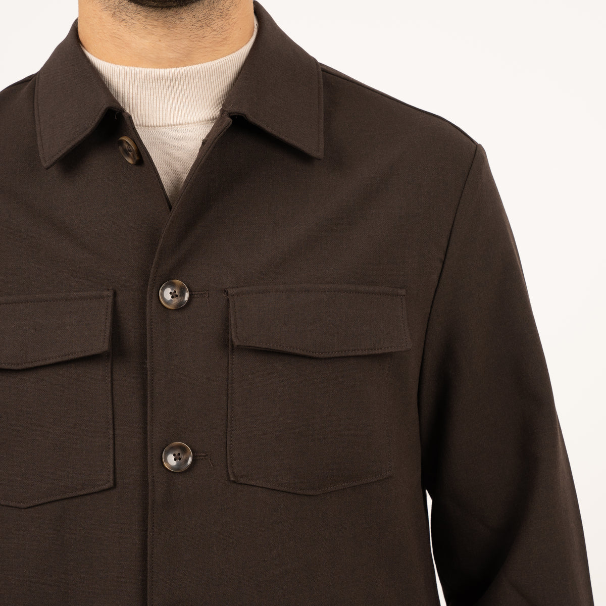 SEVEN DIALS Overshirt Bruin | Ronan