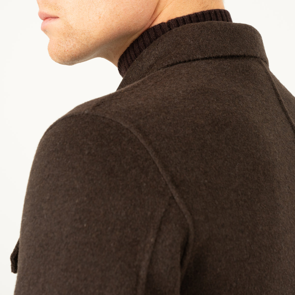 SEVEN DIALS Overshirt Donkerbruin | London