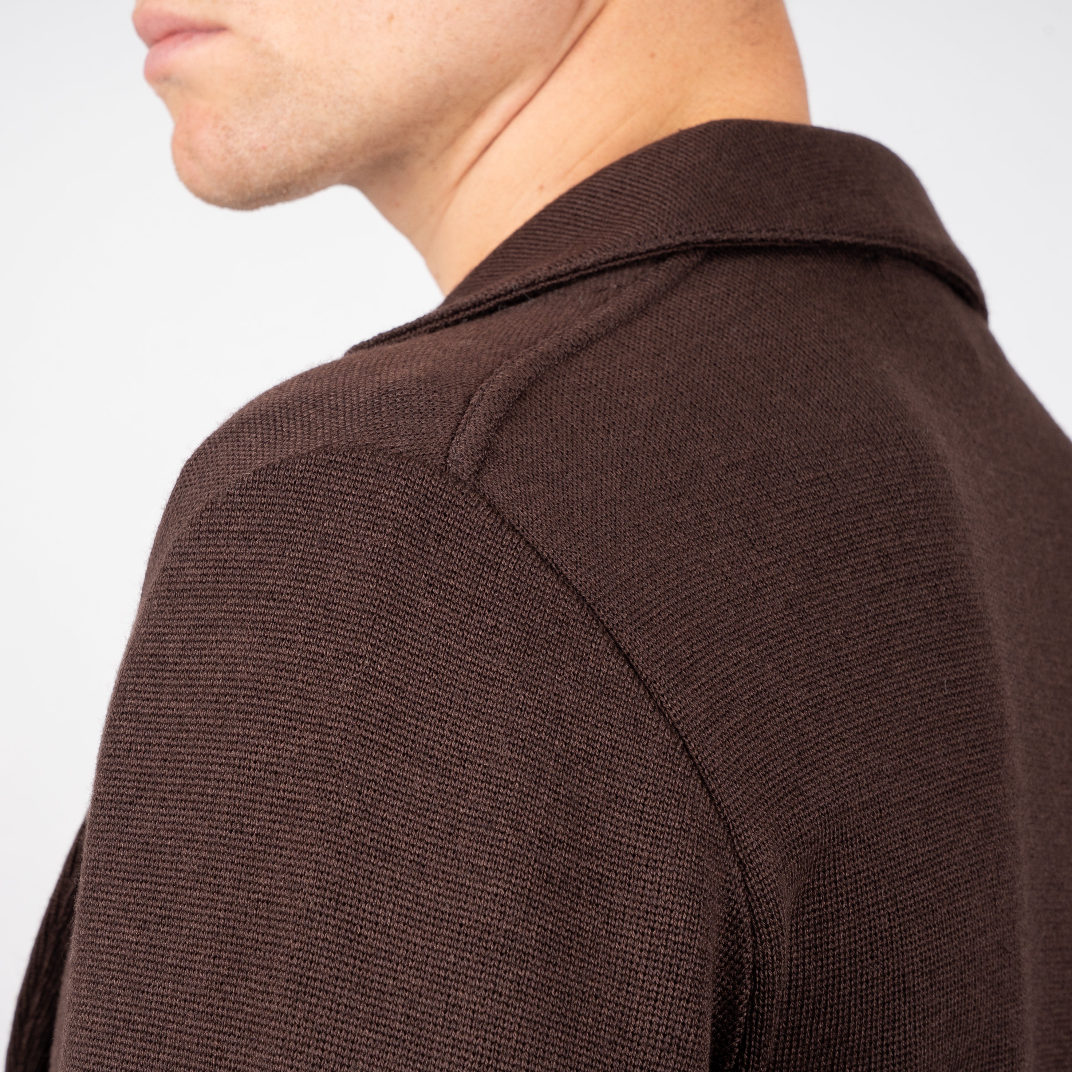 Lardini Gebreid Colbert Bruin