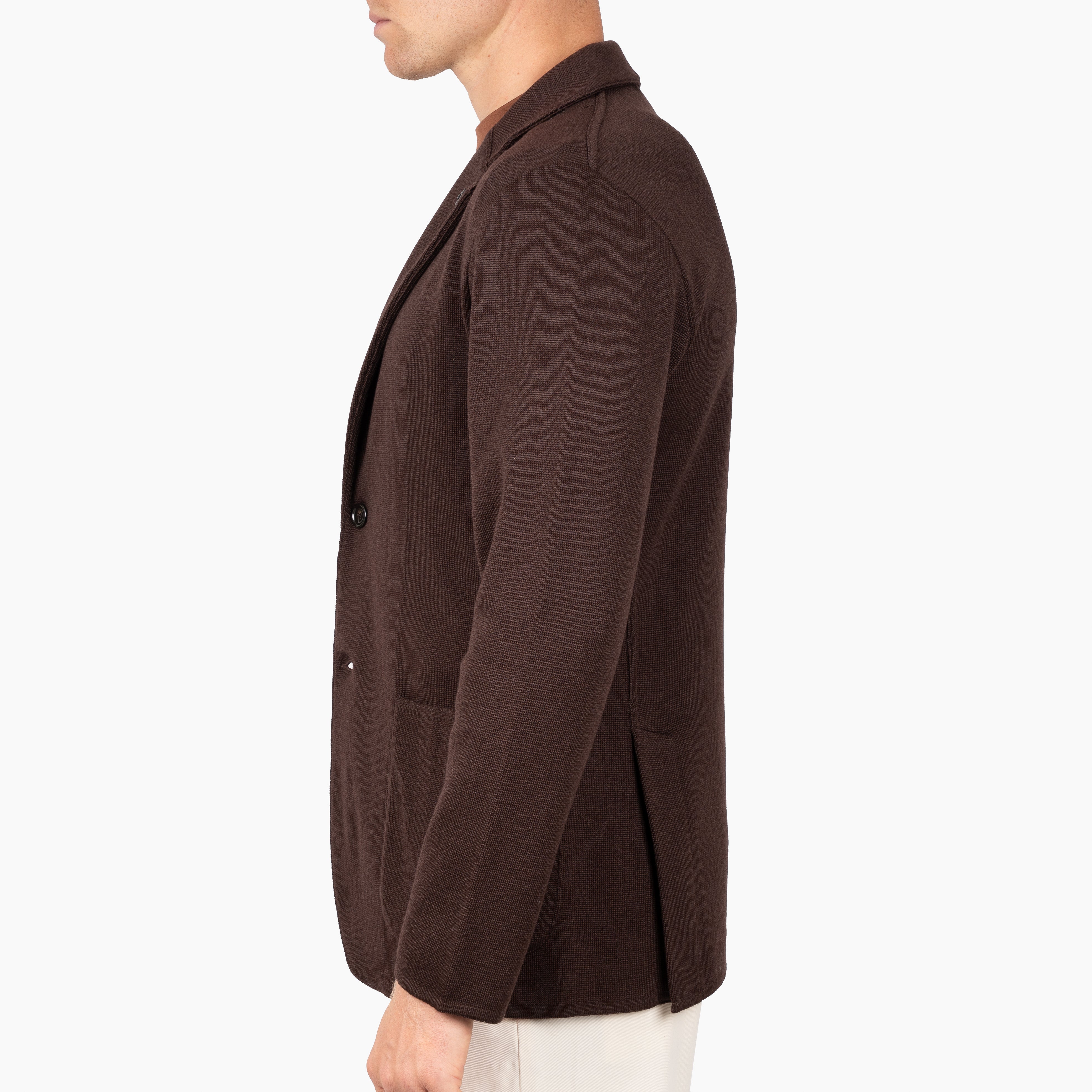 Lardini Gebreid Colbert Bruin