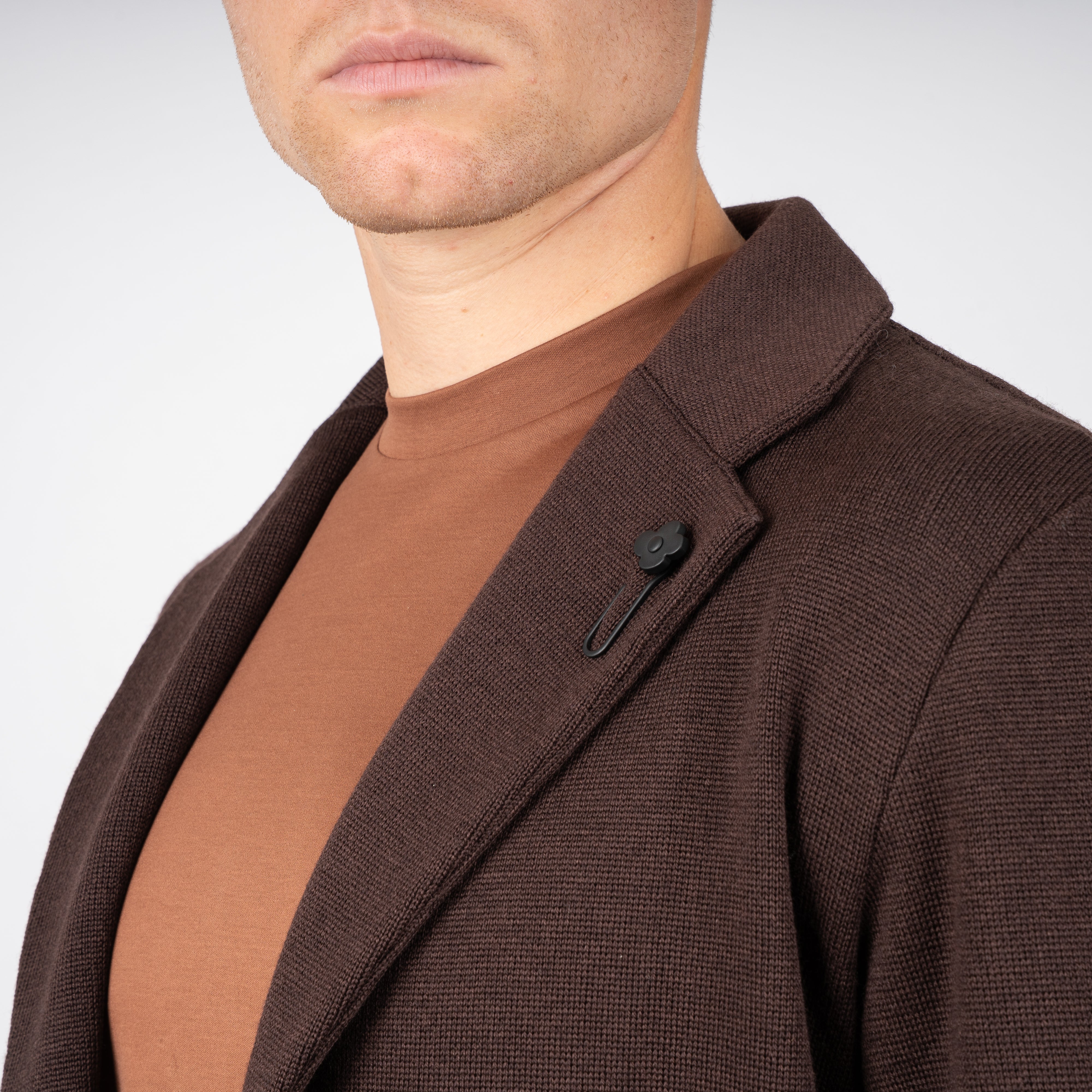 Lardini Gebreid Colbert Bruin