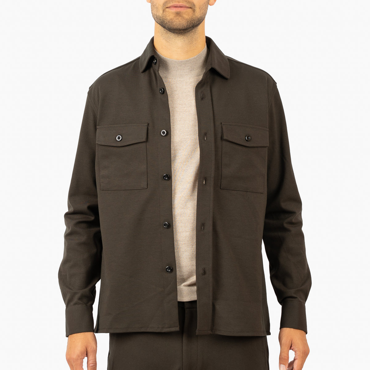 Genti Overshirt Groen | Midtown Dynamic