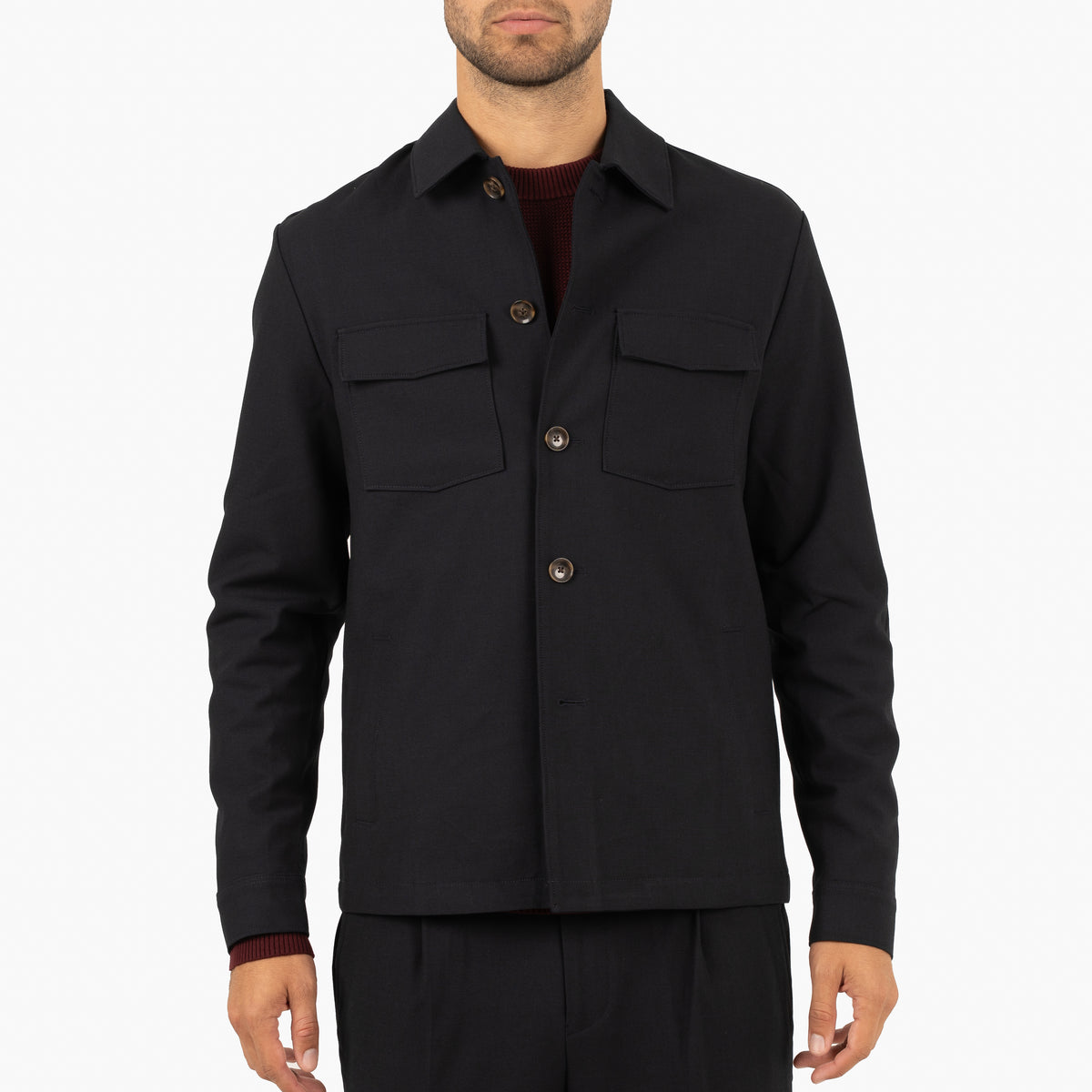 SEVEN DIALS Overshirt Blauw | Ronan