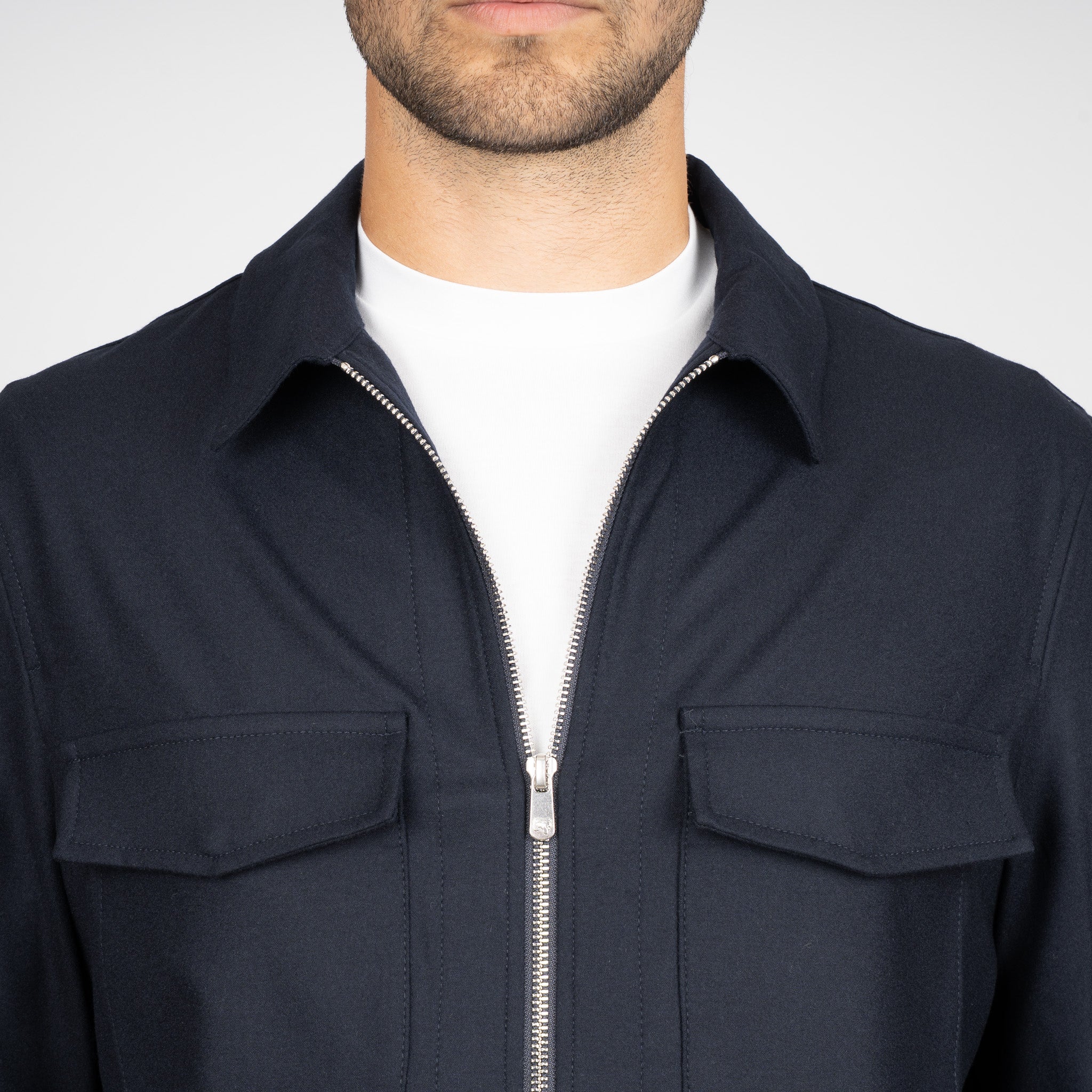 Marco Pescarolo Overshirt Donkerblauw | Urus Cashmere