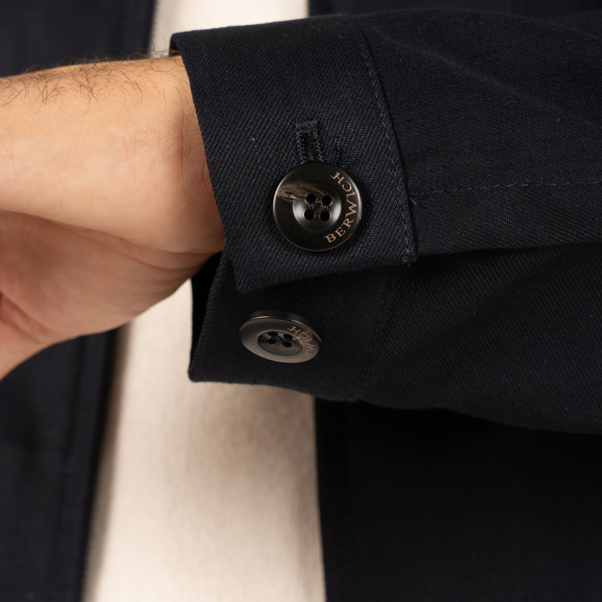 Berwich Overshirt met Rits Blauw | J-Easy