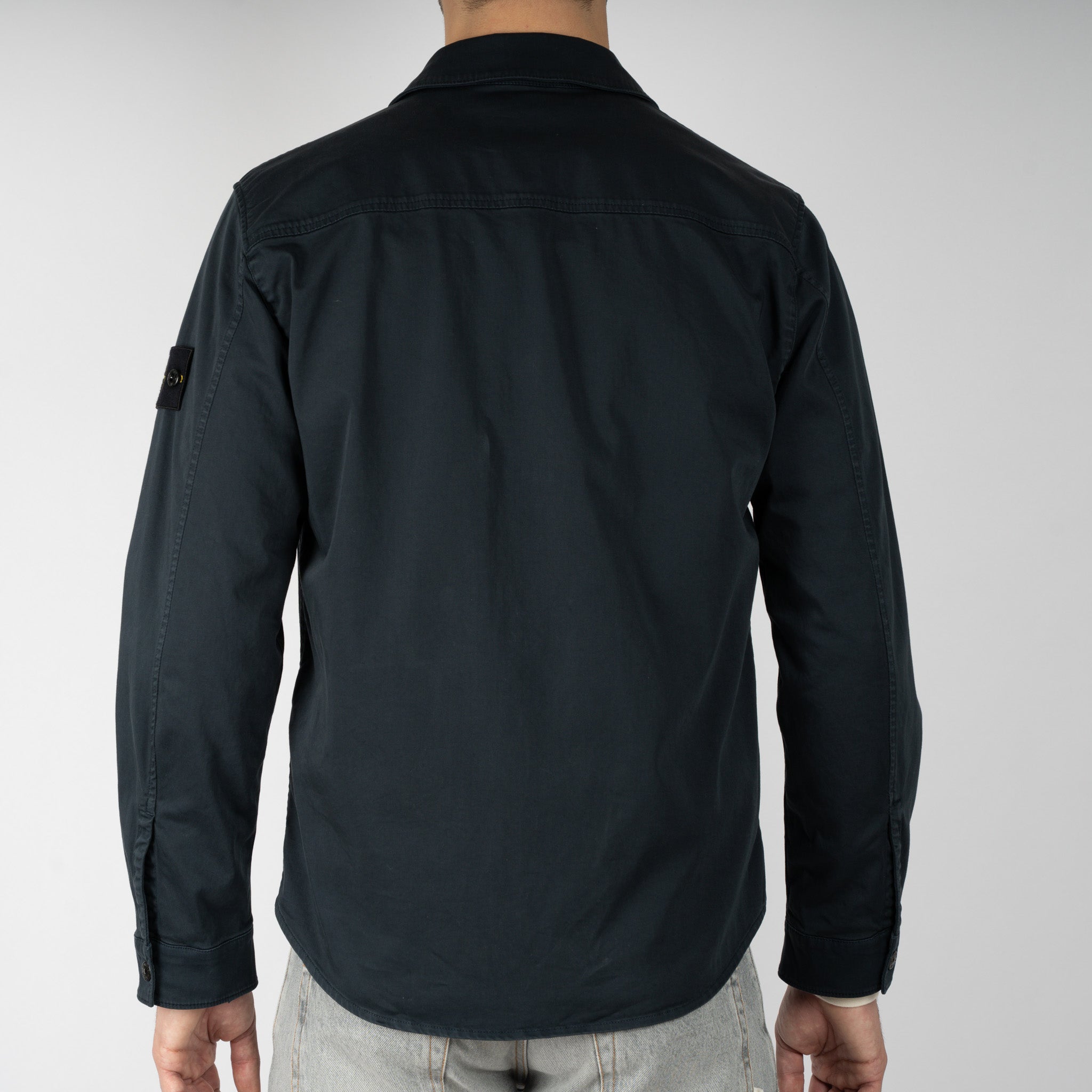 Stone Island Overshirt Blauw | Cotton Satin