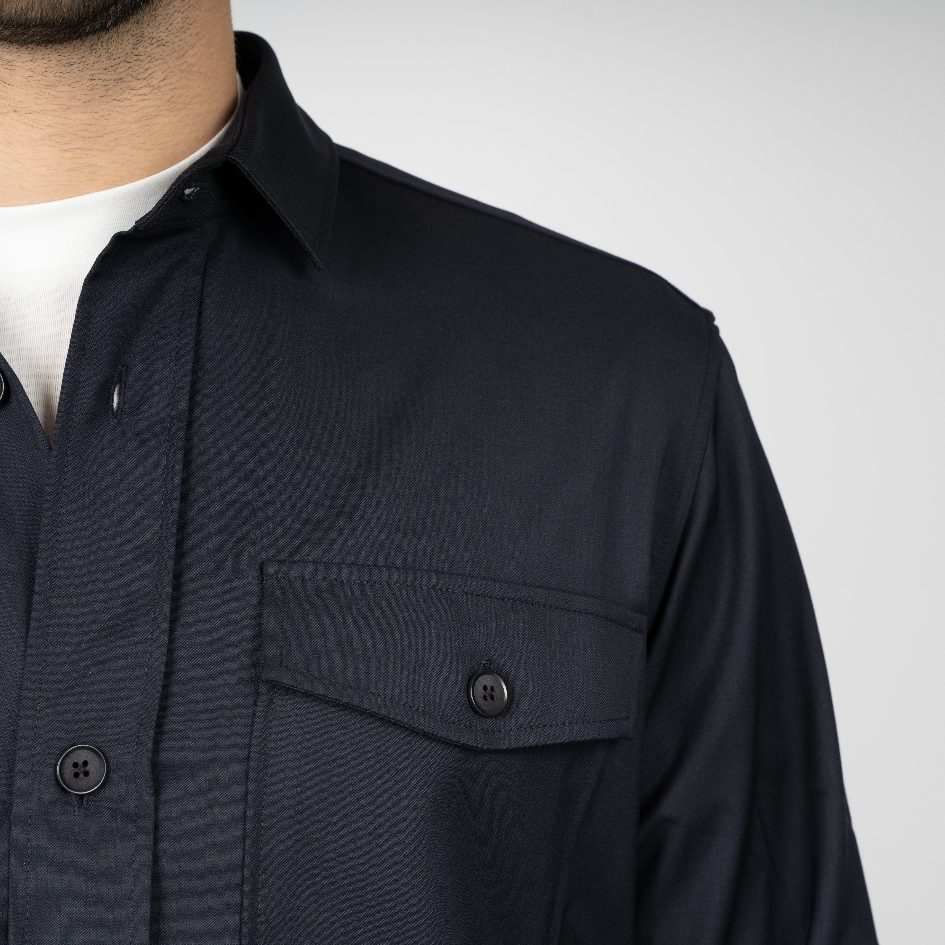 Genti Overshirt Blauw | Marzotto B-Dynamic