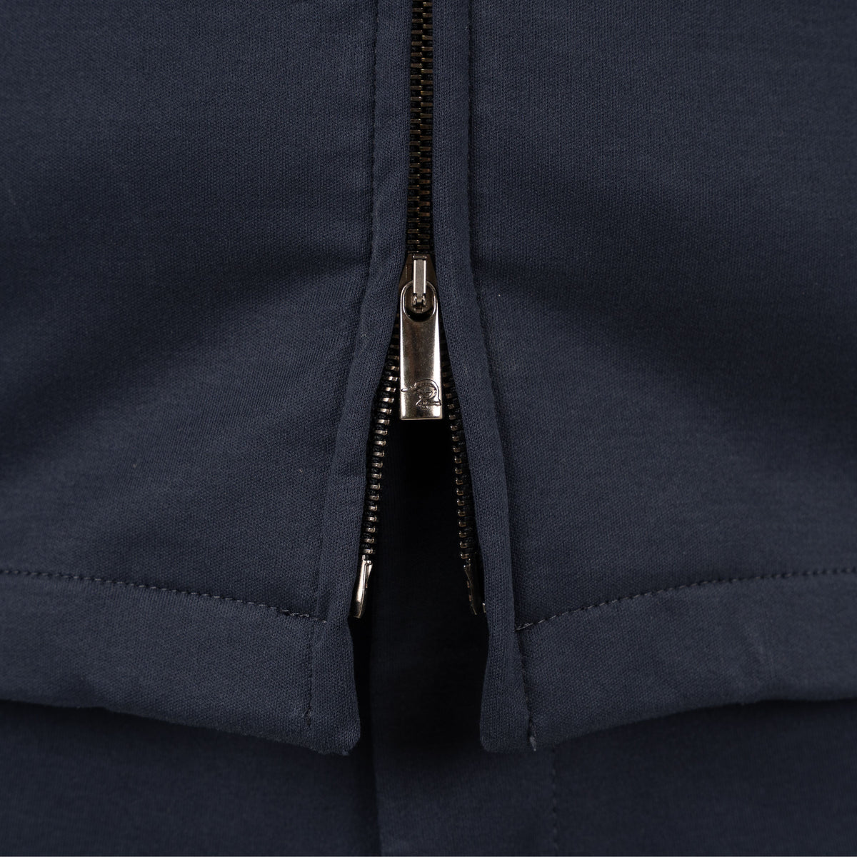 Valenza Overshirt met Rits Blauw | Interlock Supima