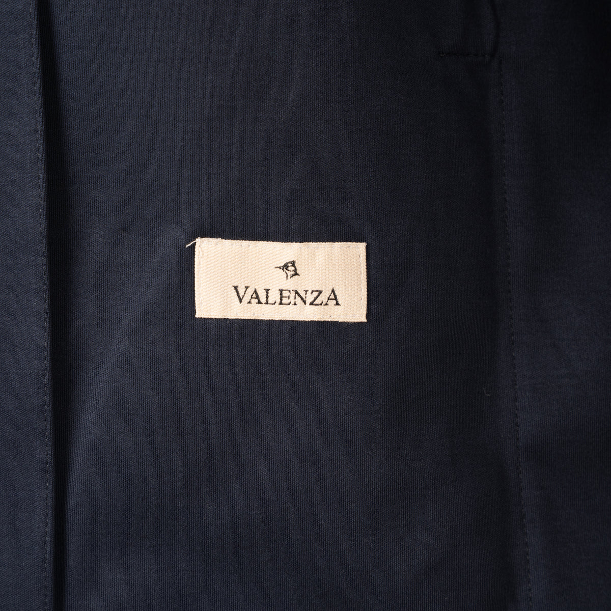 Valenza Overshirt met Rits Blauw | Interlock Supima