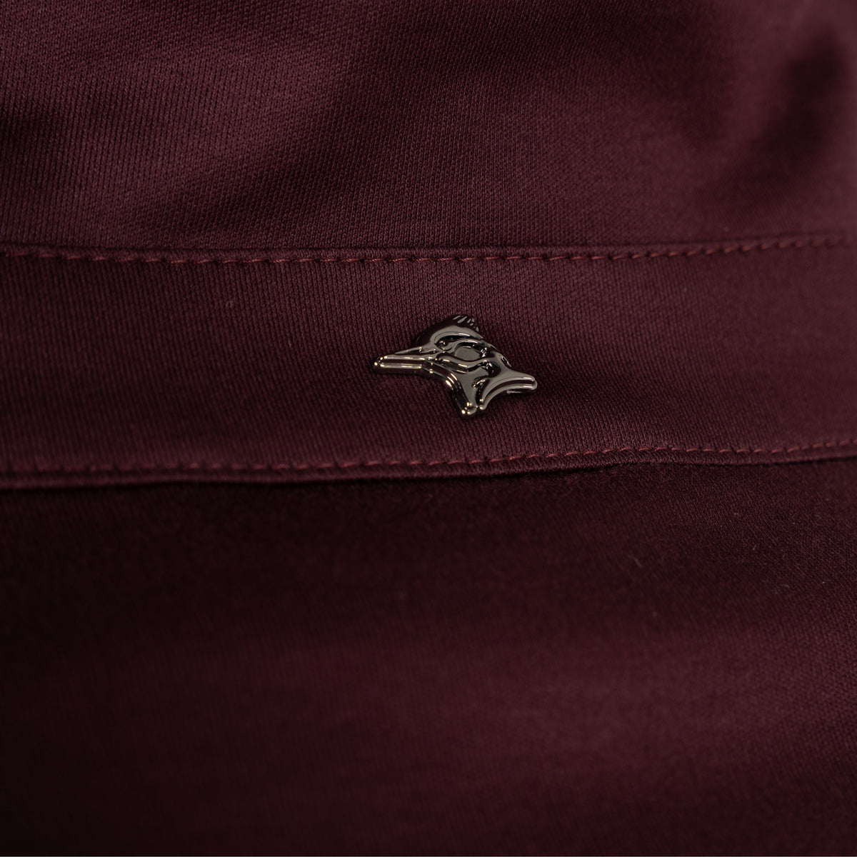 Valenza Overshirt met Rits Bordeaux Rood | Interlock Supima