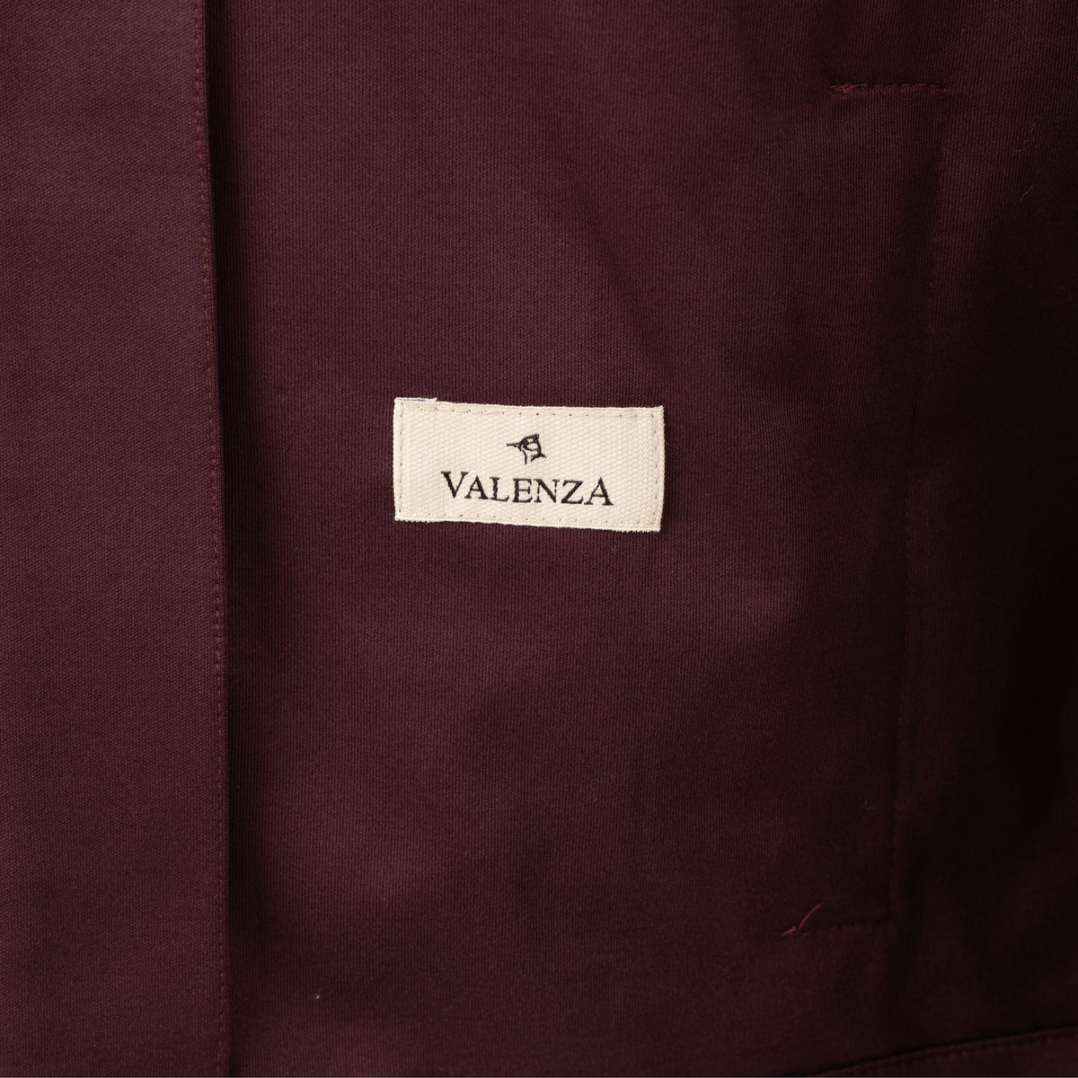 Valenza Overshirt met Rits Bordeaux Rood | Interlock Supima
