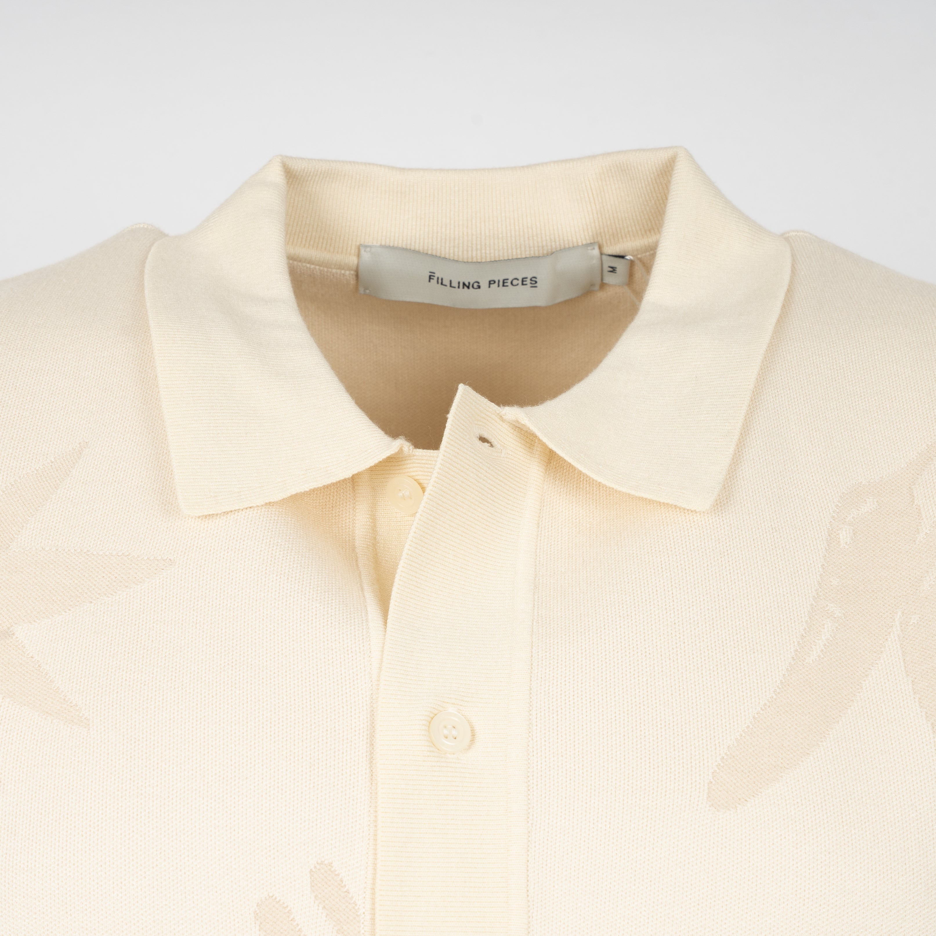Filling Pieces Overhemd Korte Mouw Crème | Knit Shirt Breaking Bread