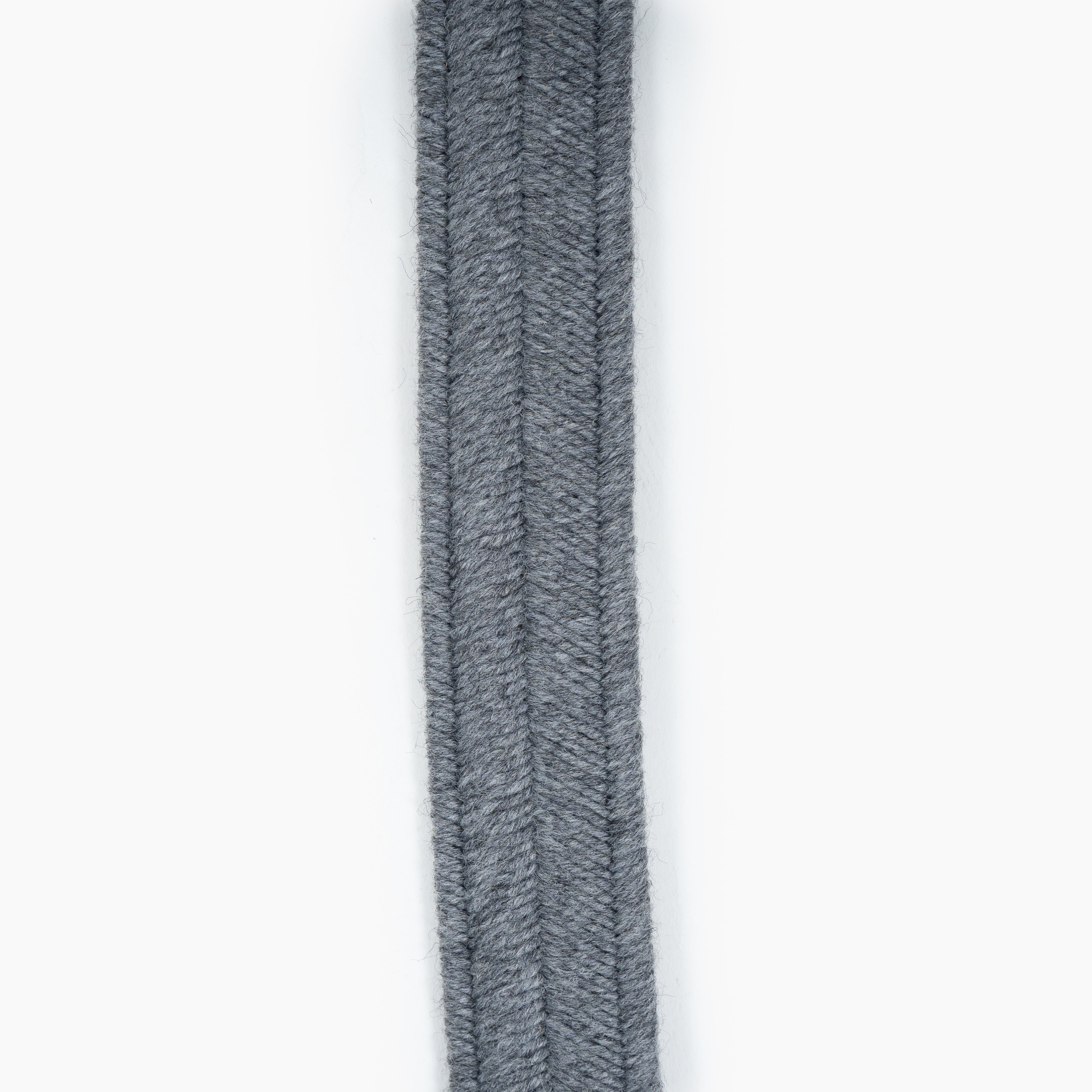 Athison Gevlochten Riem Lichtgrijs | Wool Stretch