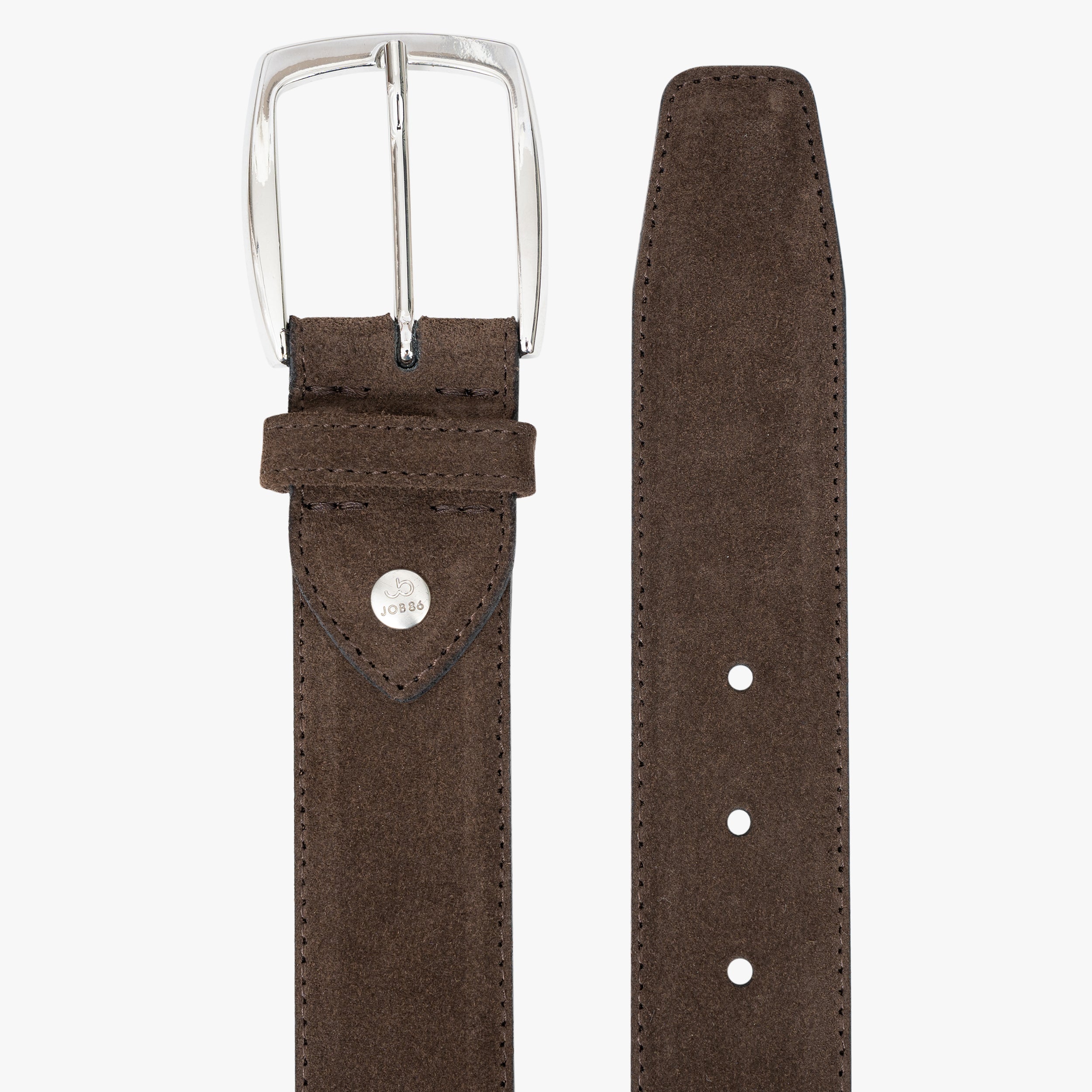 JOB86 Leren Riem Bruin | Suede