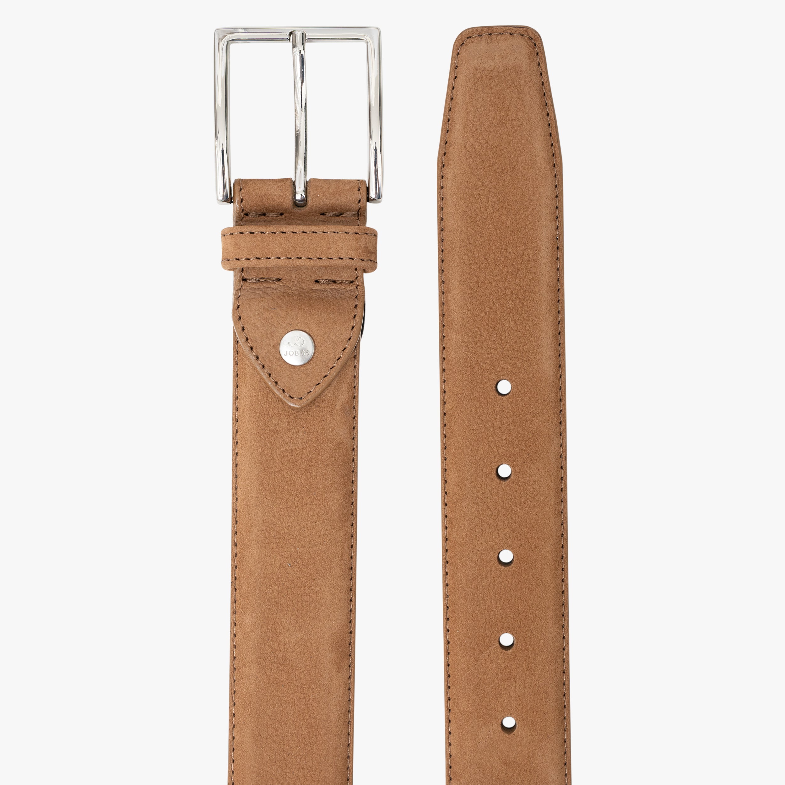 JOB86 Leren Riem Cognac | Nubuck